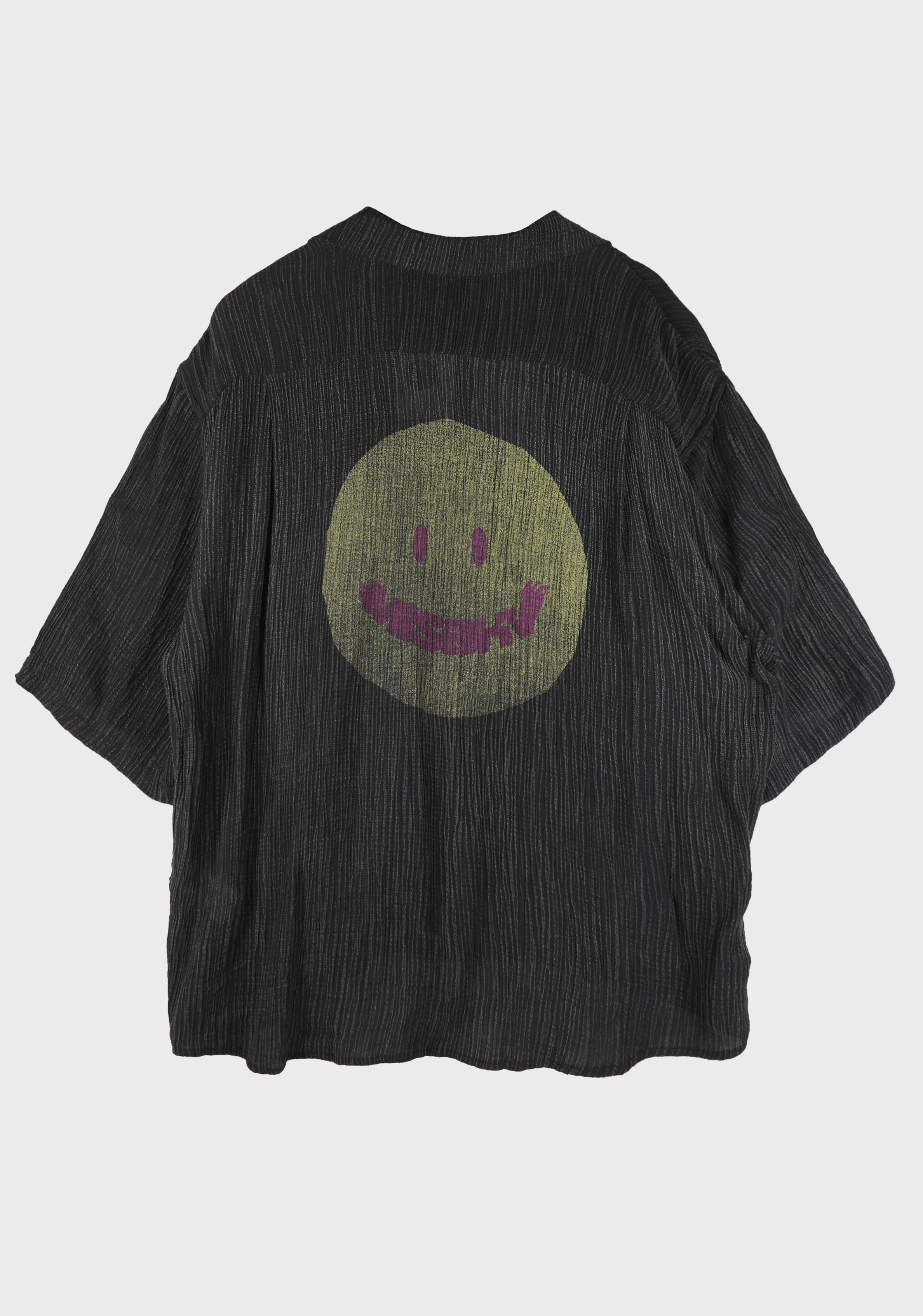 SMILE SHIRT WASHED BLACK - Image 3