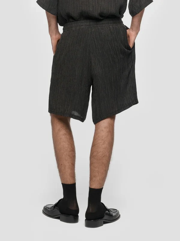 SMILE SHORTS WASHED BLACK - Image 4