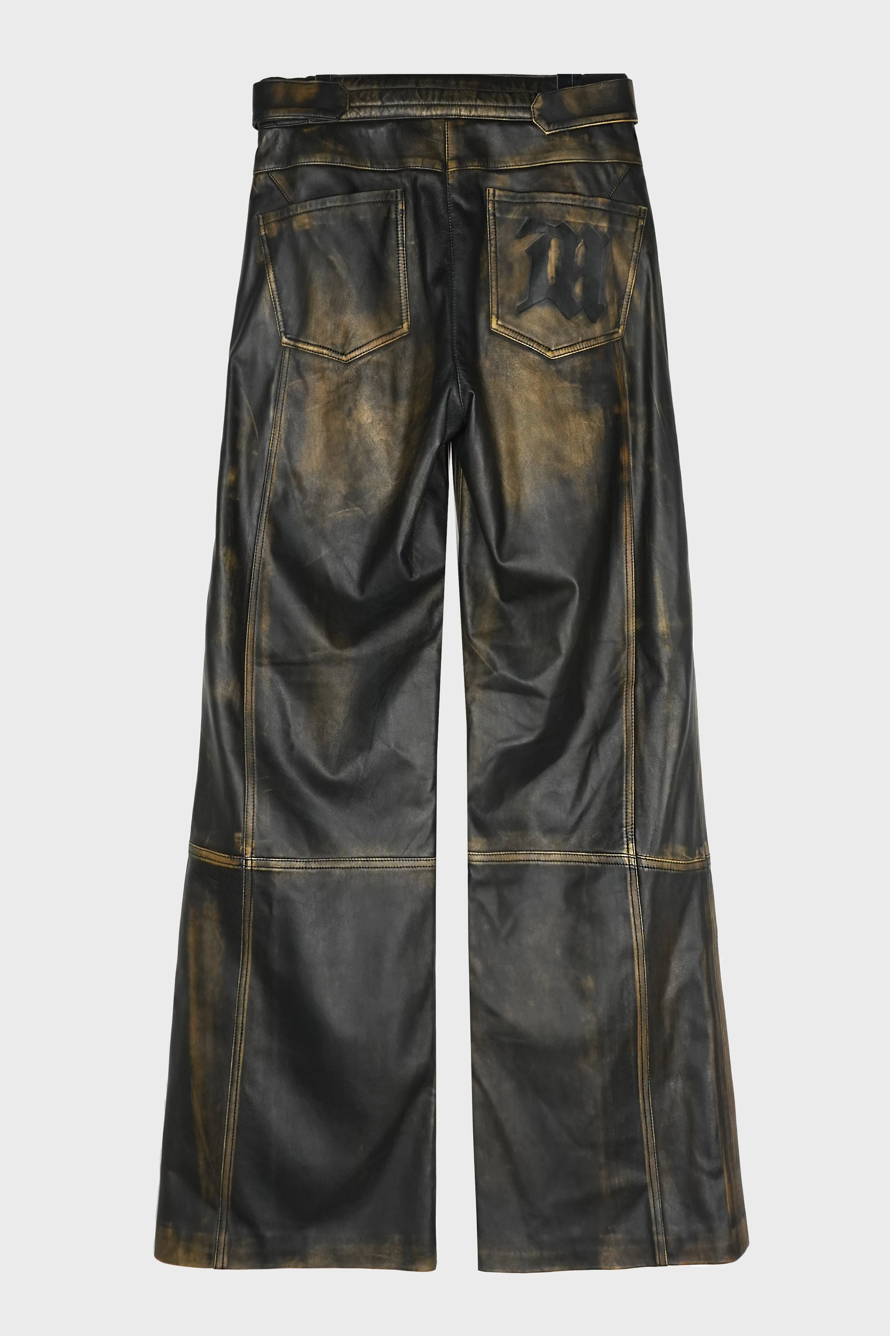 VINTAGE LEATHER MOTO PANTS - Image 3