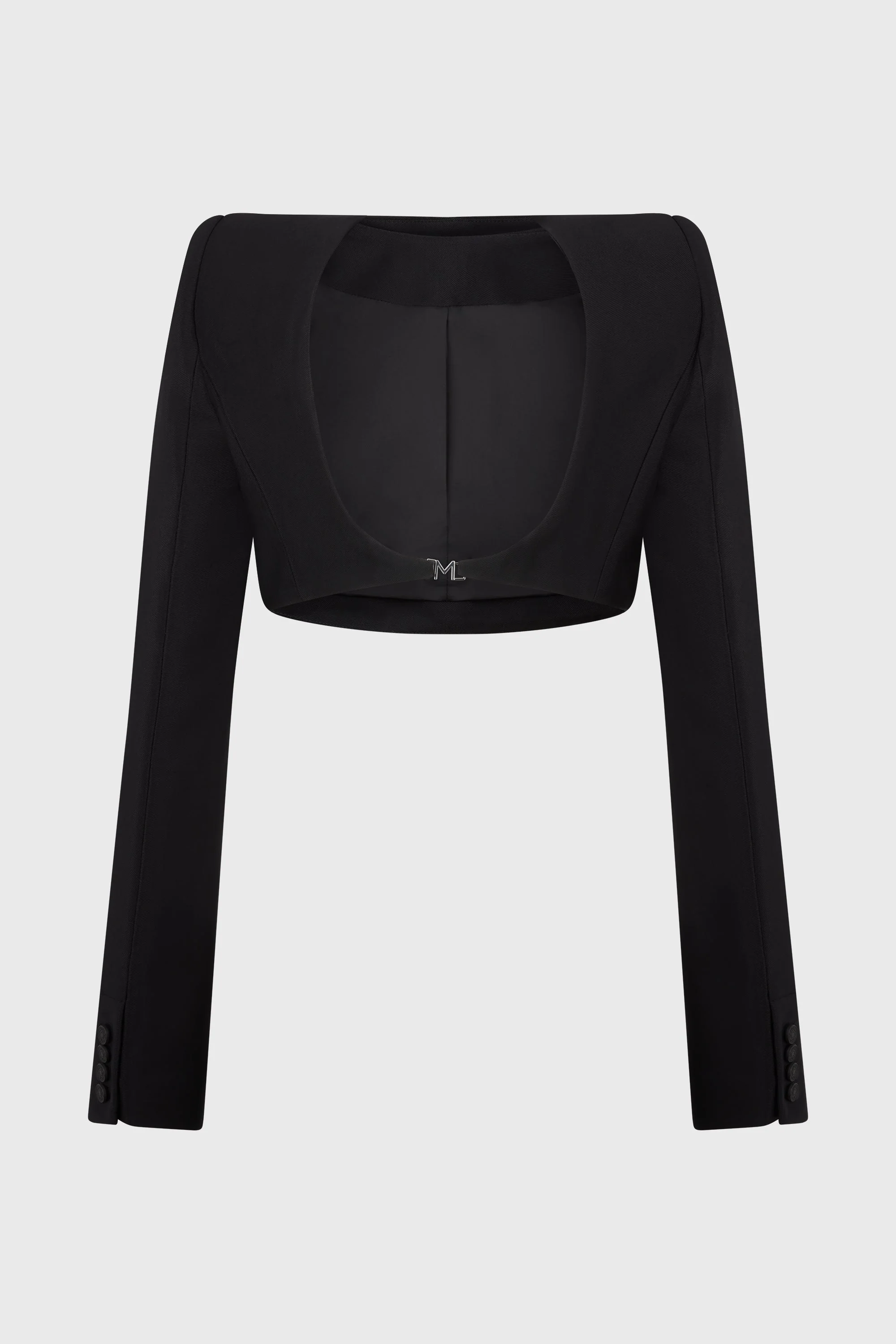 BACKLESS CROPPED JACKET - Image 3