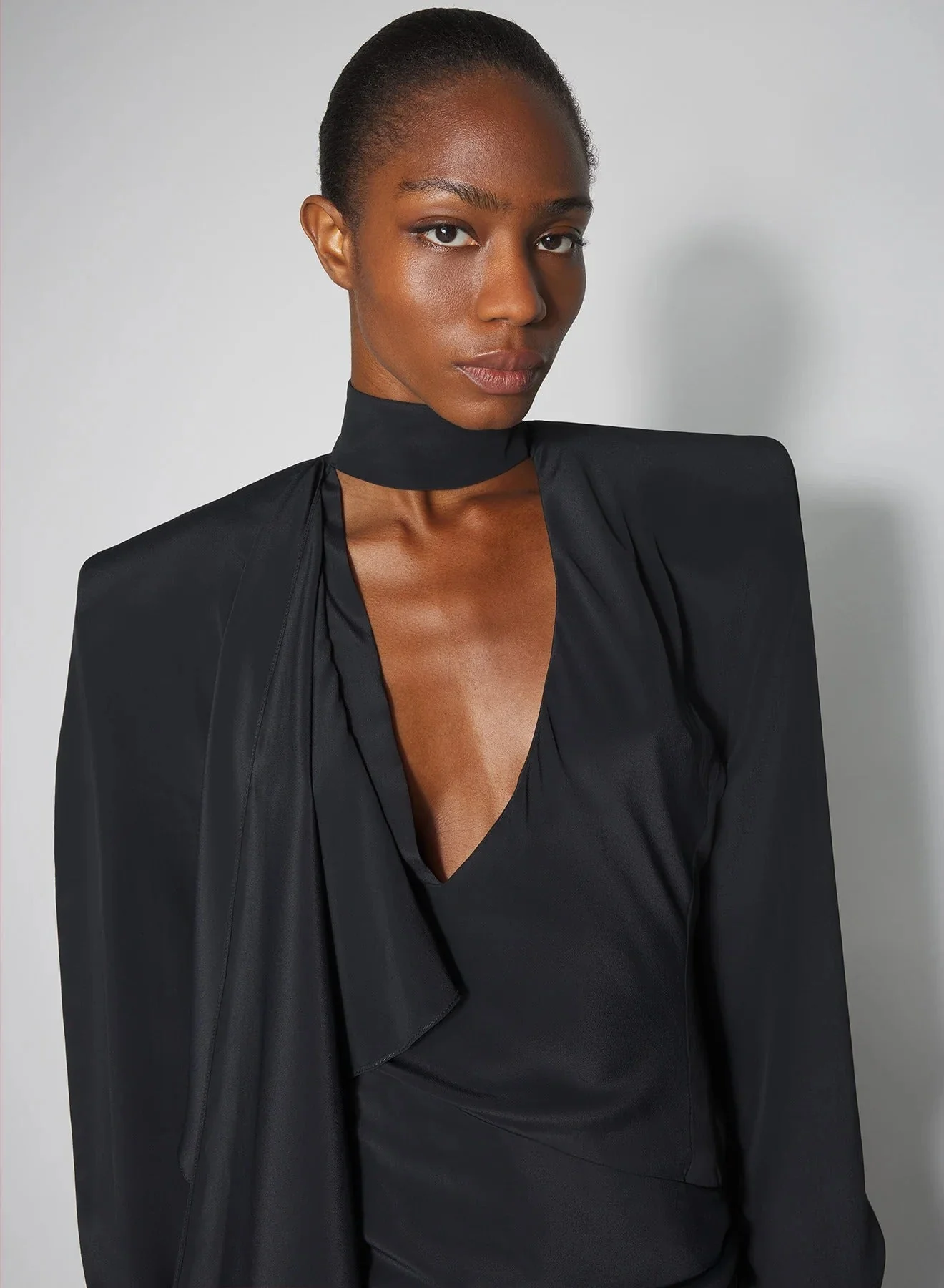 BIG SHOULDER FLOU DRESS - Image 5
