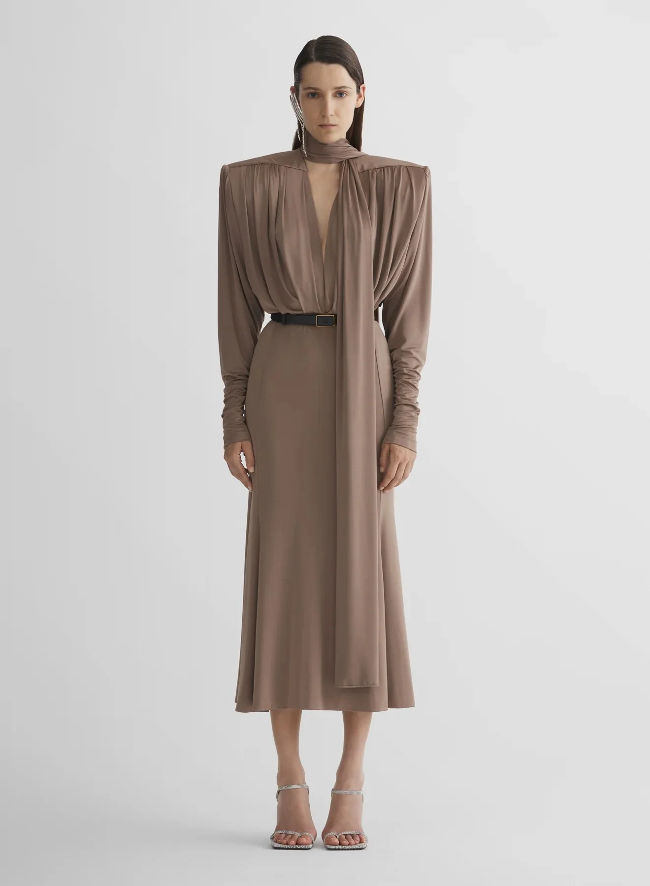 POWER DRESS TAUPE - Image 2