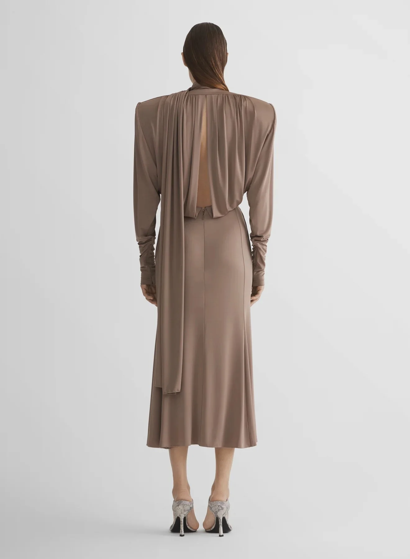 POWER DRESS TAUPE - Image 4