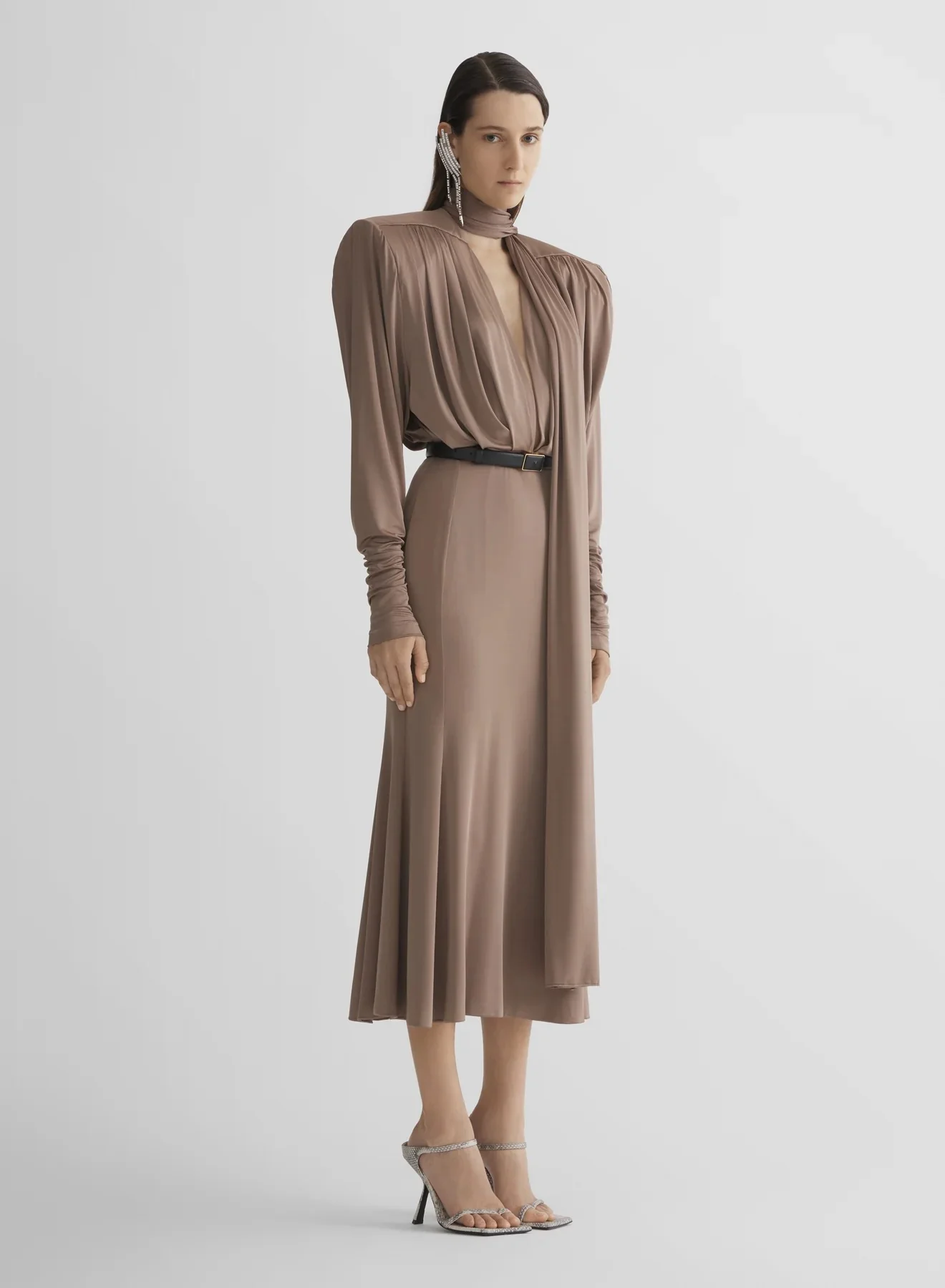POWER DRESS TAUPE - Image 5