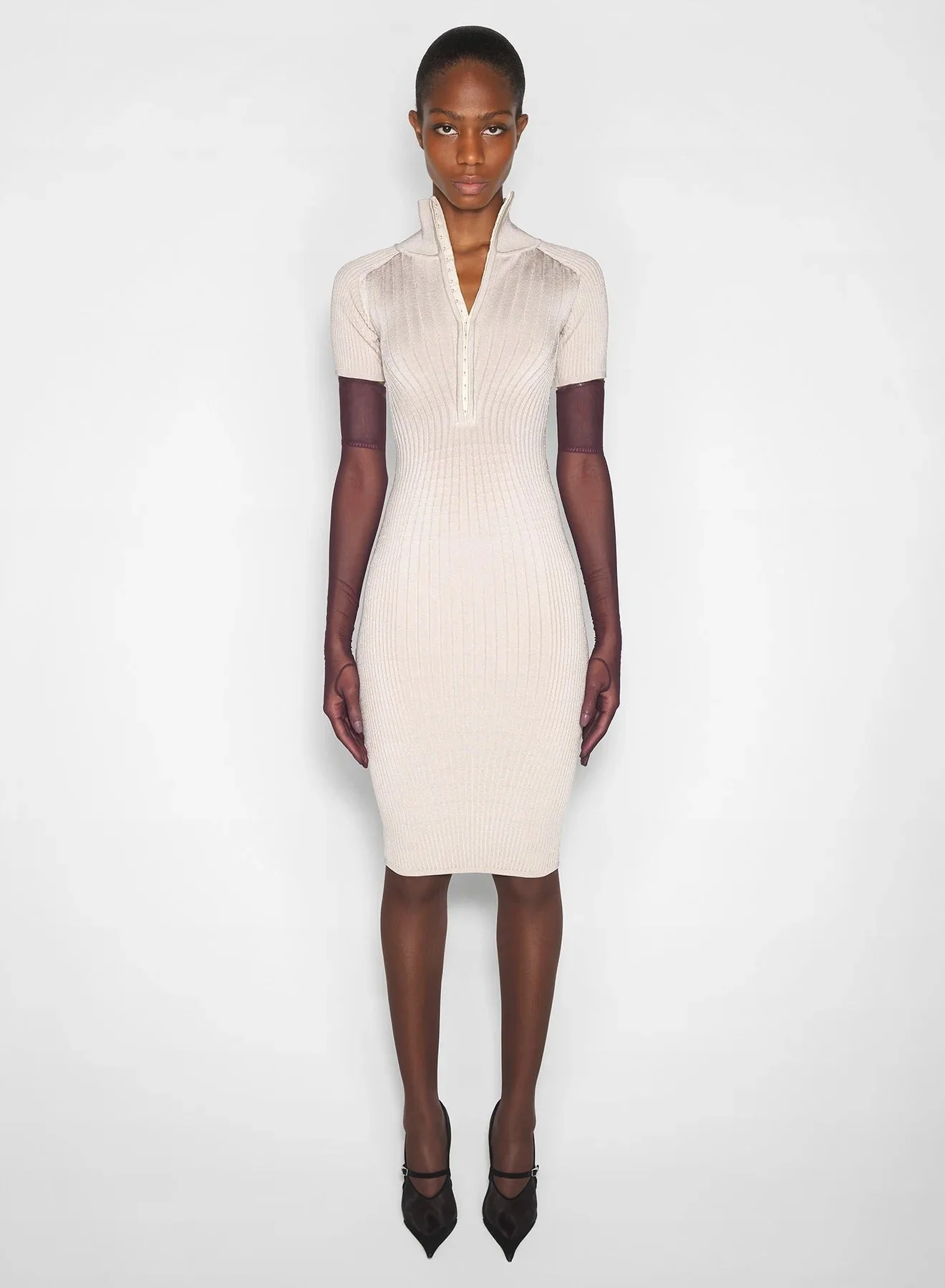 RIB POLO DRESS - Image 4