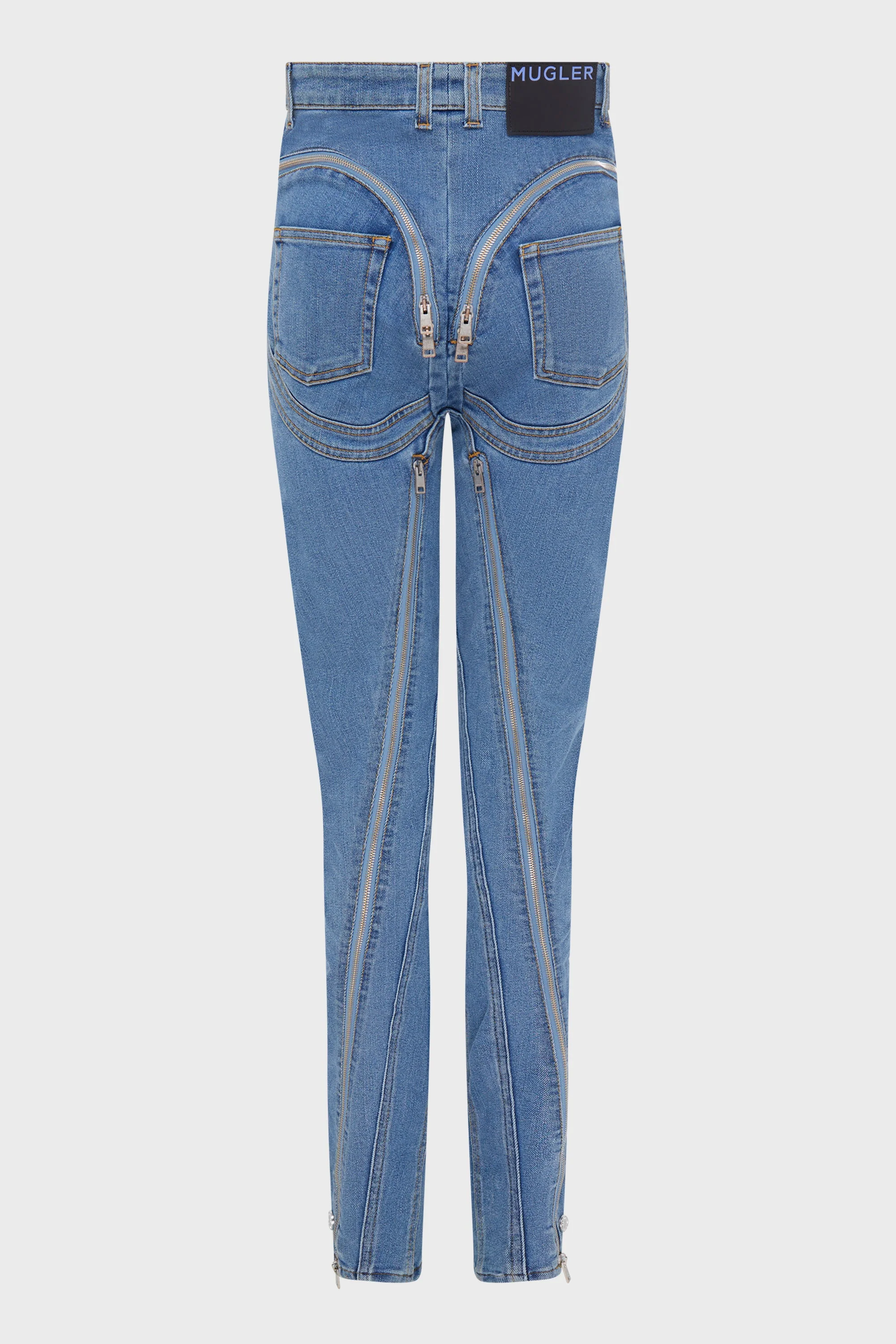 ZIPPED SPIRAL JEANS - Image 3