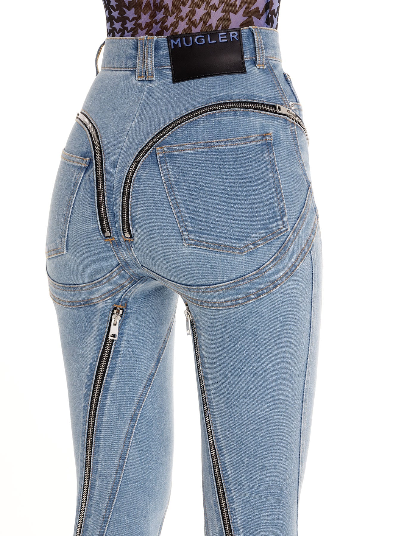 ZIPPED SPIRAL JEANS - Image 5
