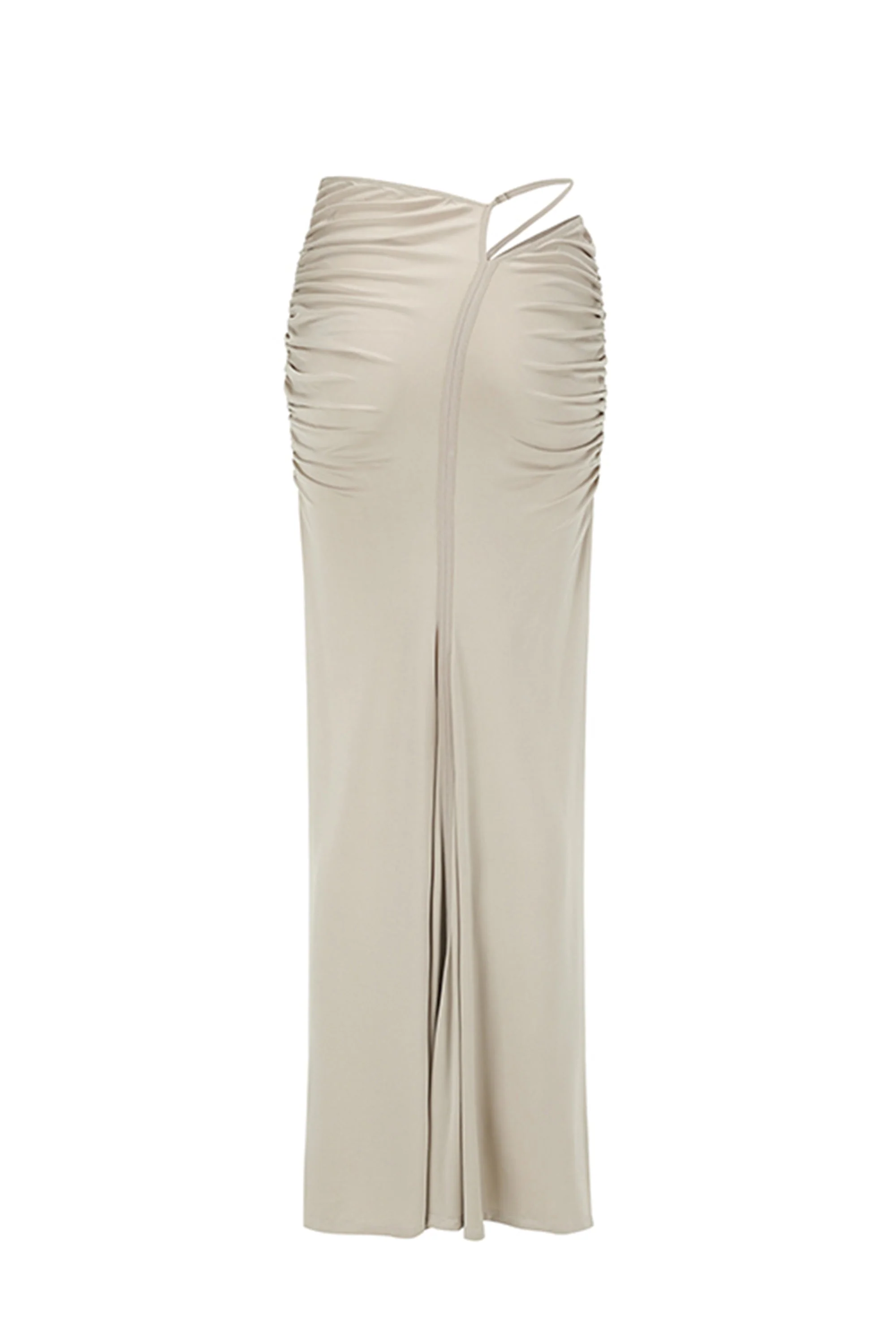 CINCHED JERSEY SKIRT GRIEGE - Image 3