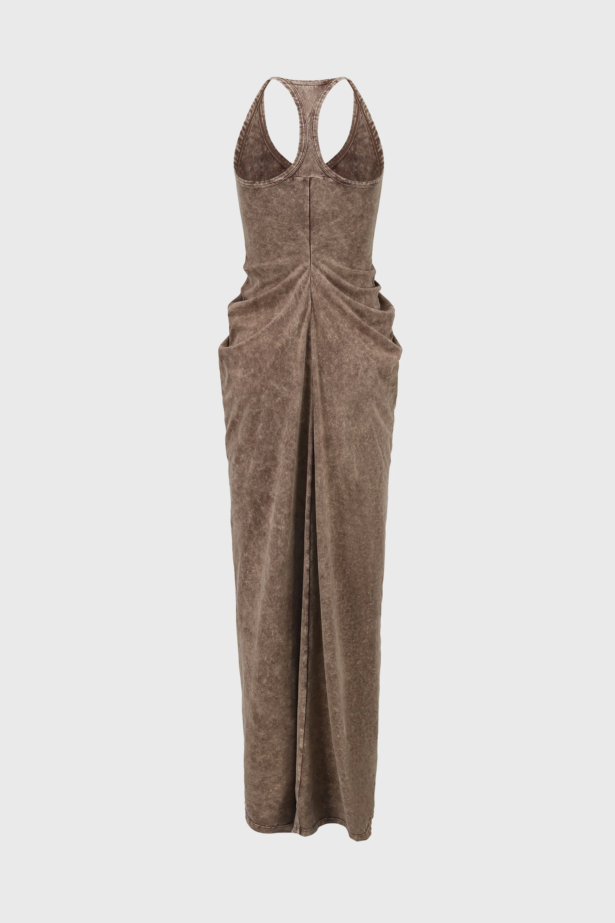 KNITTED SLIM-FIT DRAPED DRESS - Image 3