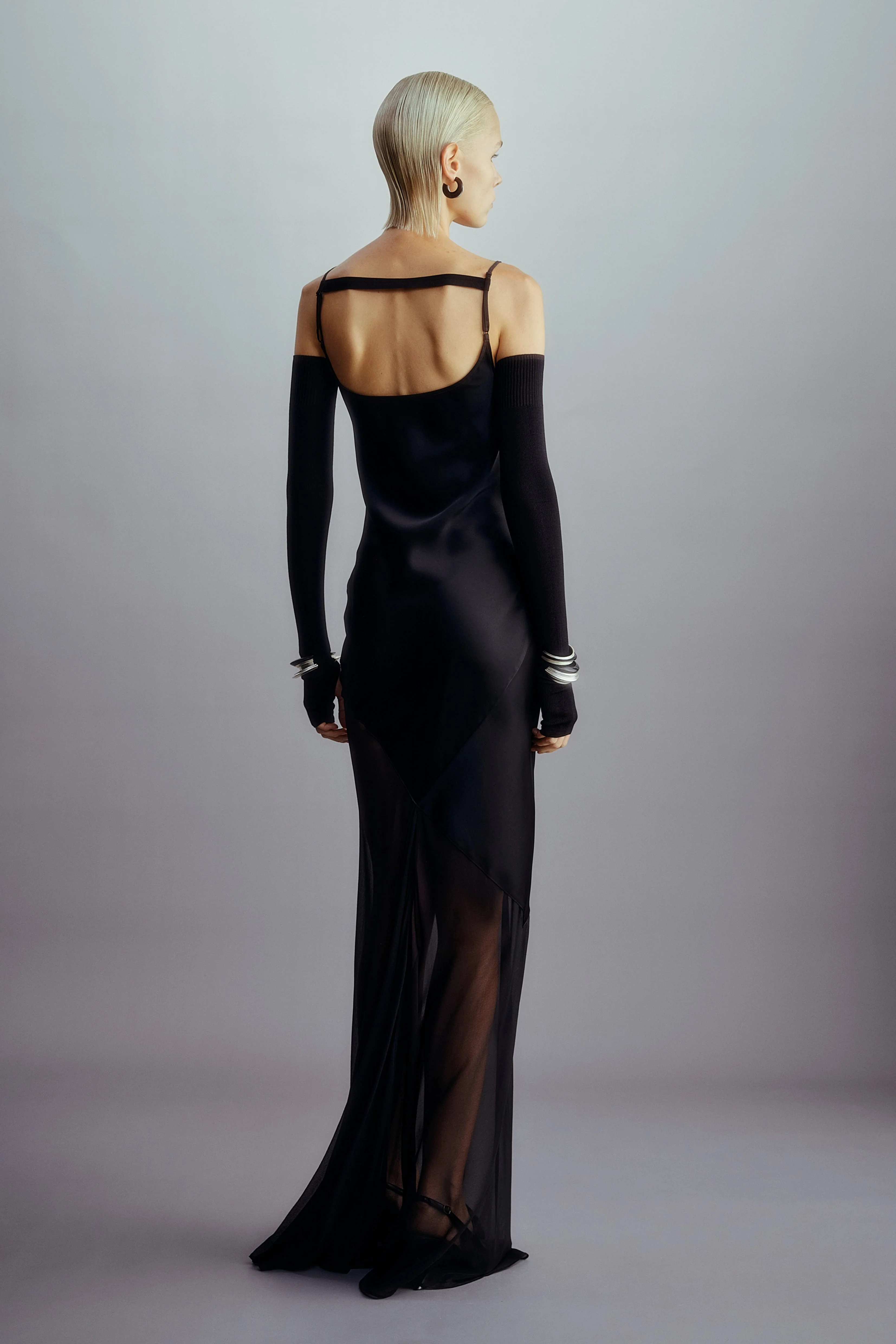 PANELED SLIP DRESS - Image 4