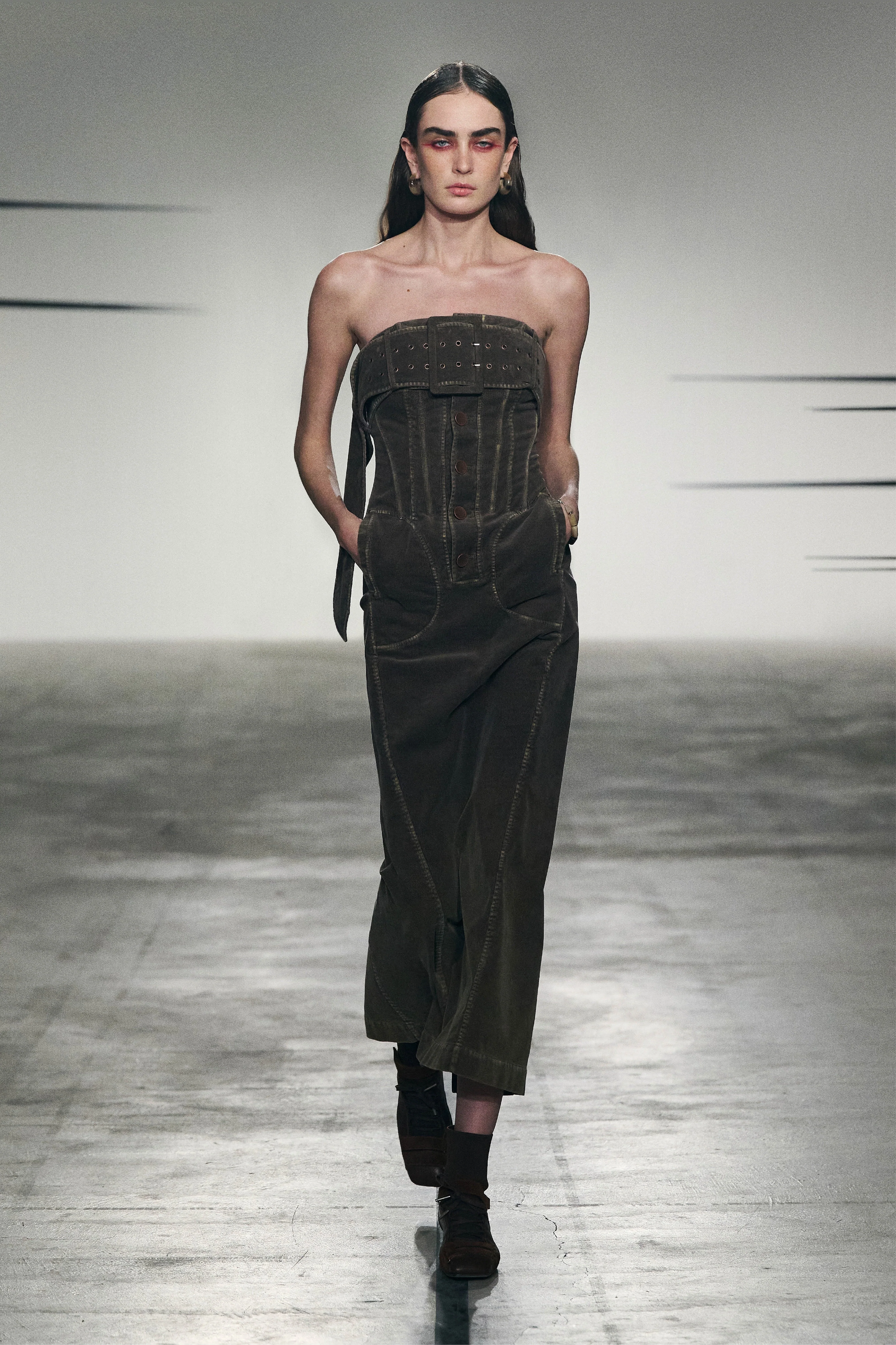 RETRO WASHED BUSTIER DRESS - Image 2