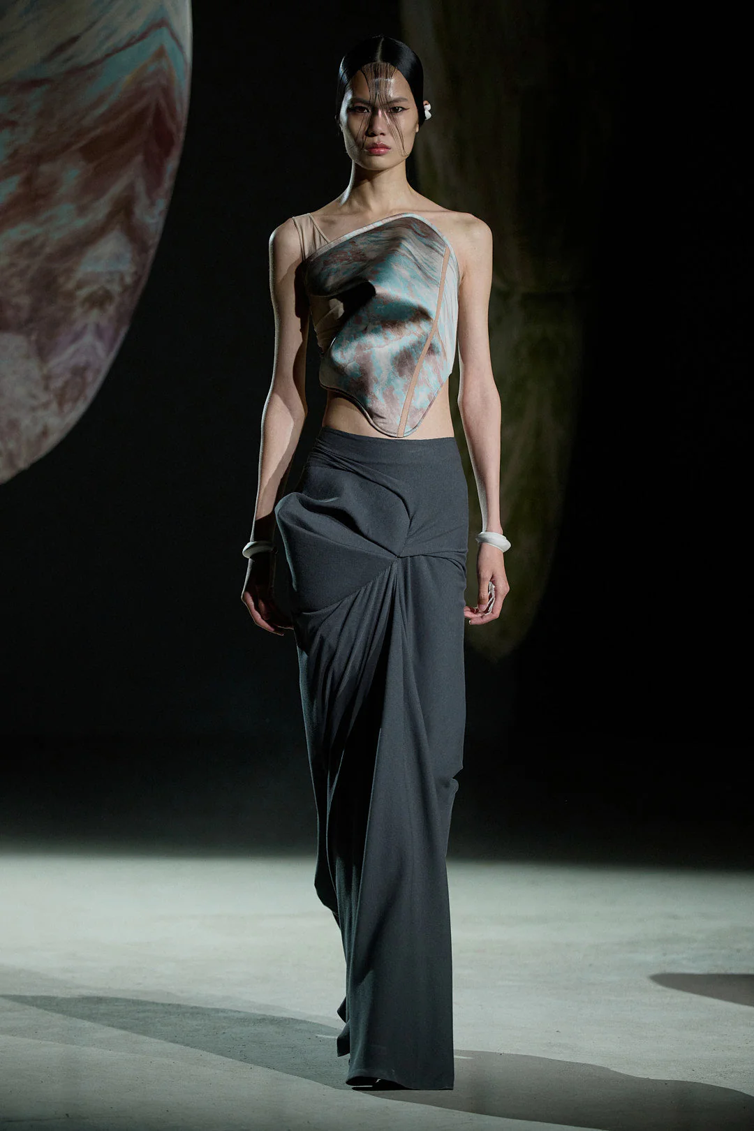 SOFT SHELL DRAPED SKIRT - Image 4