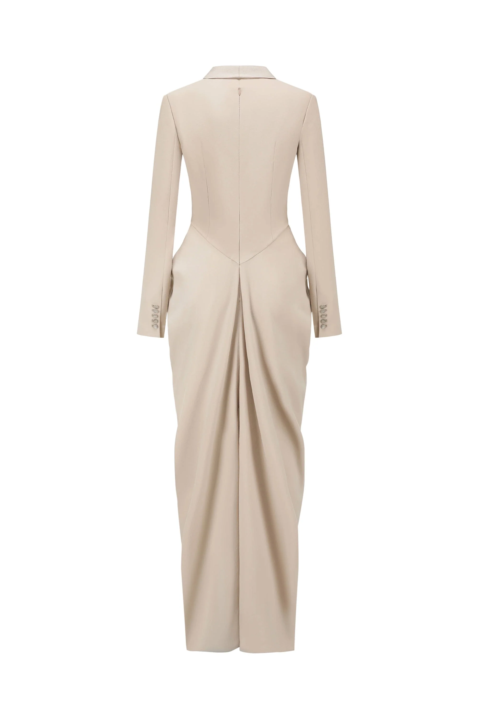 TAILORED BLAZER DRESS BONE WHITE - Image 3