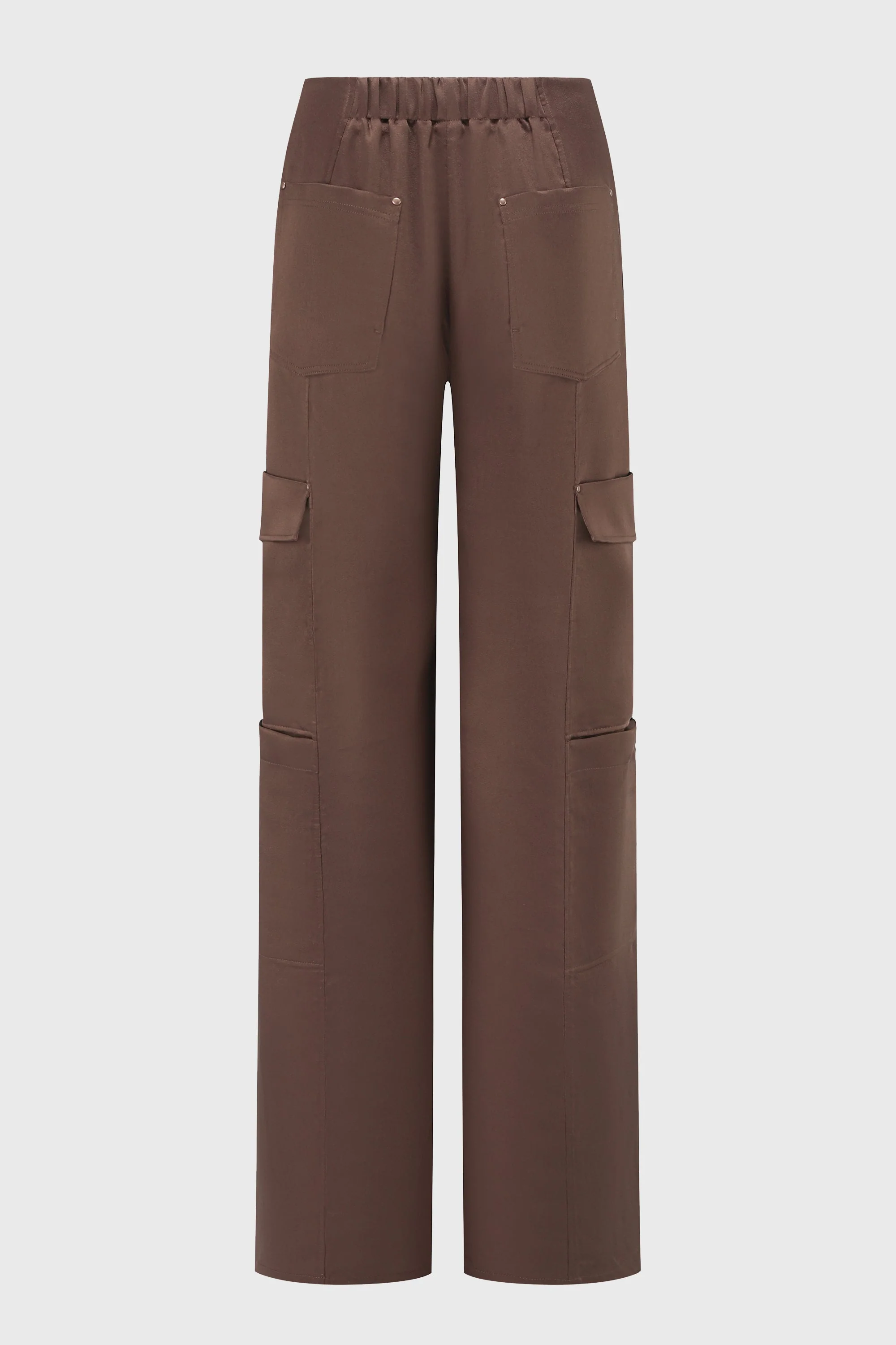 TAILORED STRAIGHTLEG CARGO PANTS REDDISH BROWN - Image 3