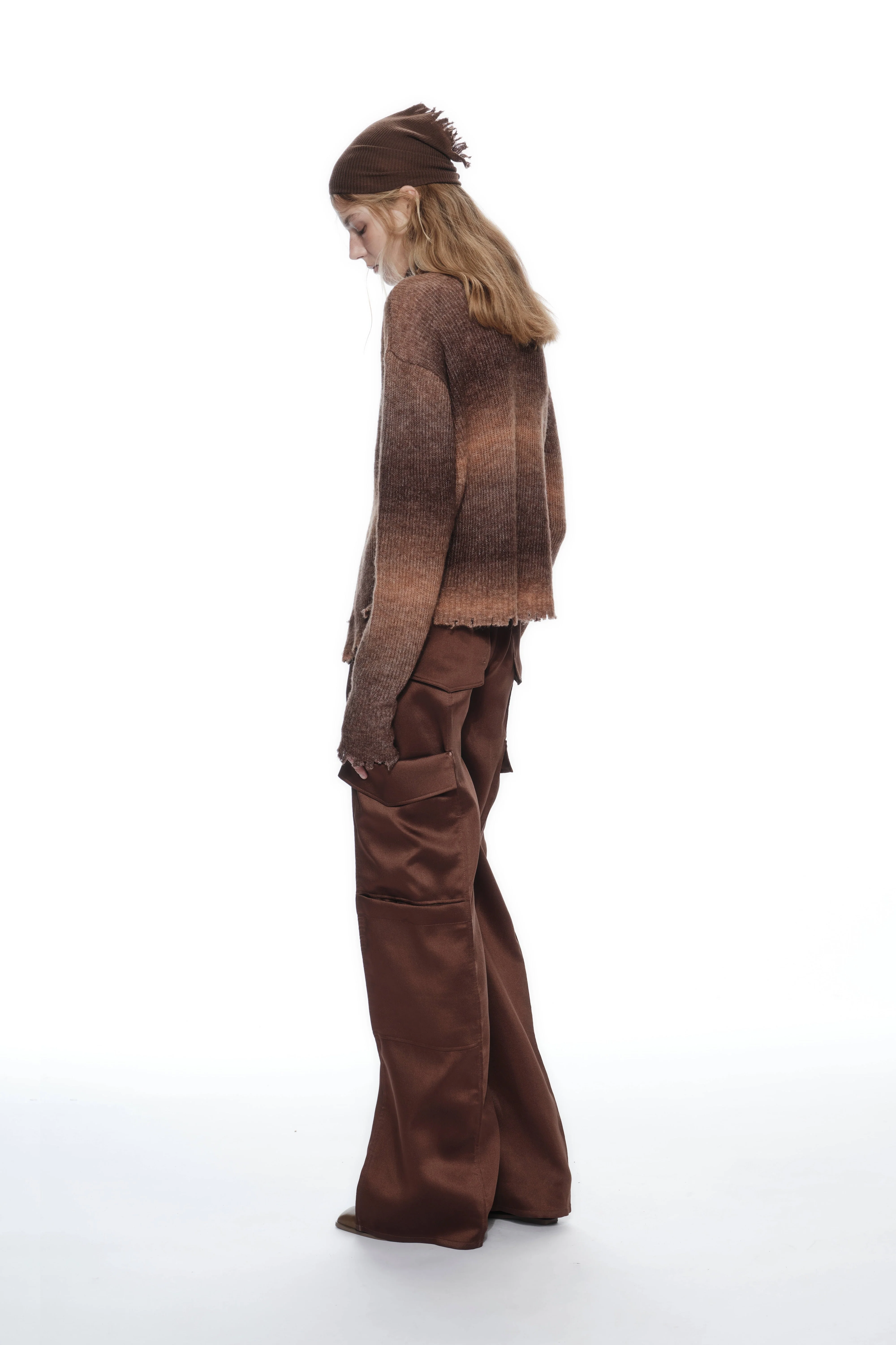 TAILORED STRAIGHTLEG CARGO PANTS REDDISH BROWN - Image 5