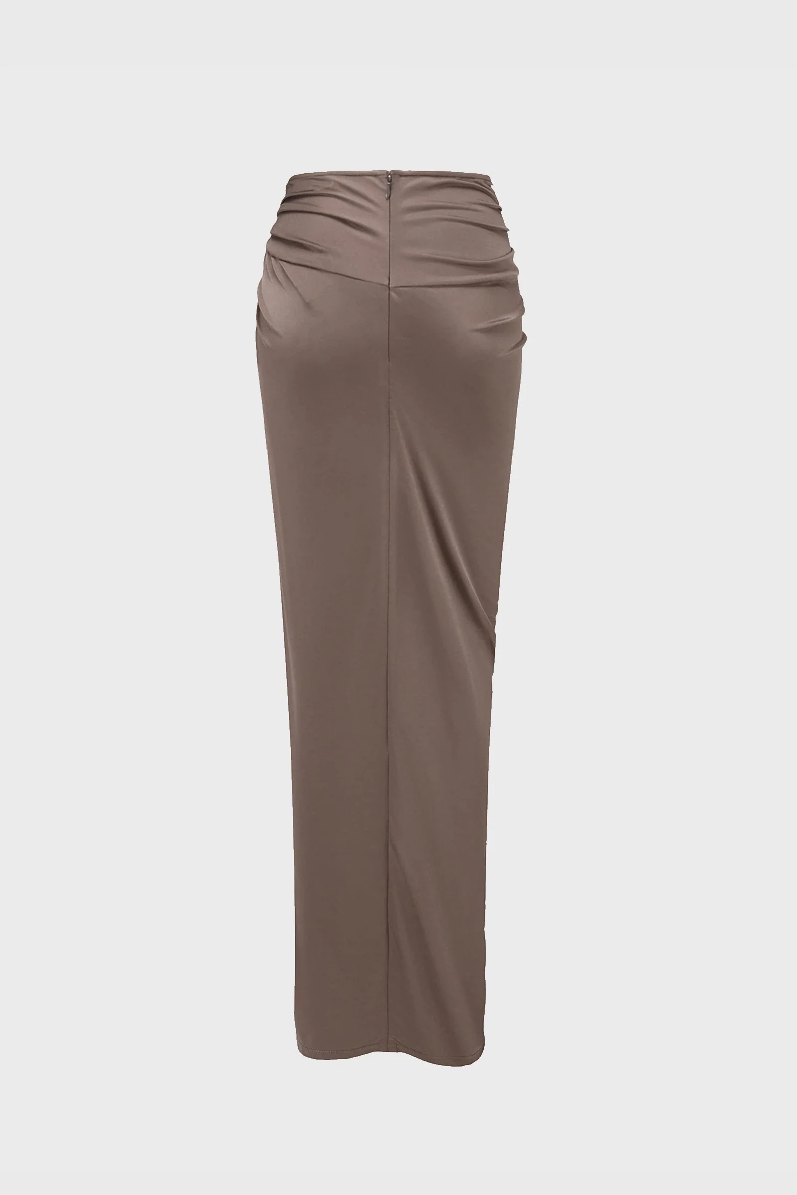 TWISTED DRAPED SKIRT MIST GREY - Image 3