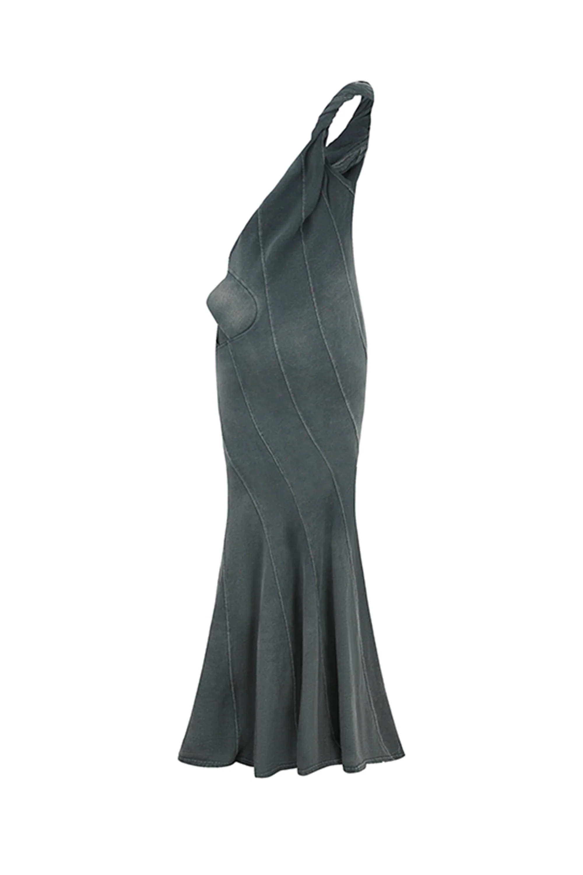WASHED ONE SHOULDER DRESS - Image 3