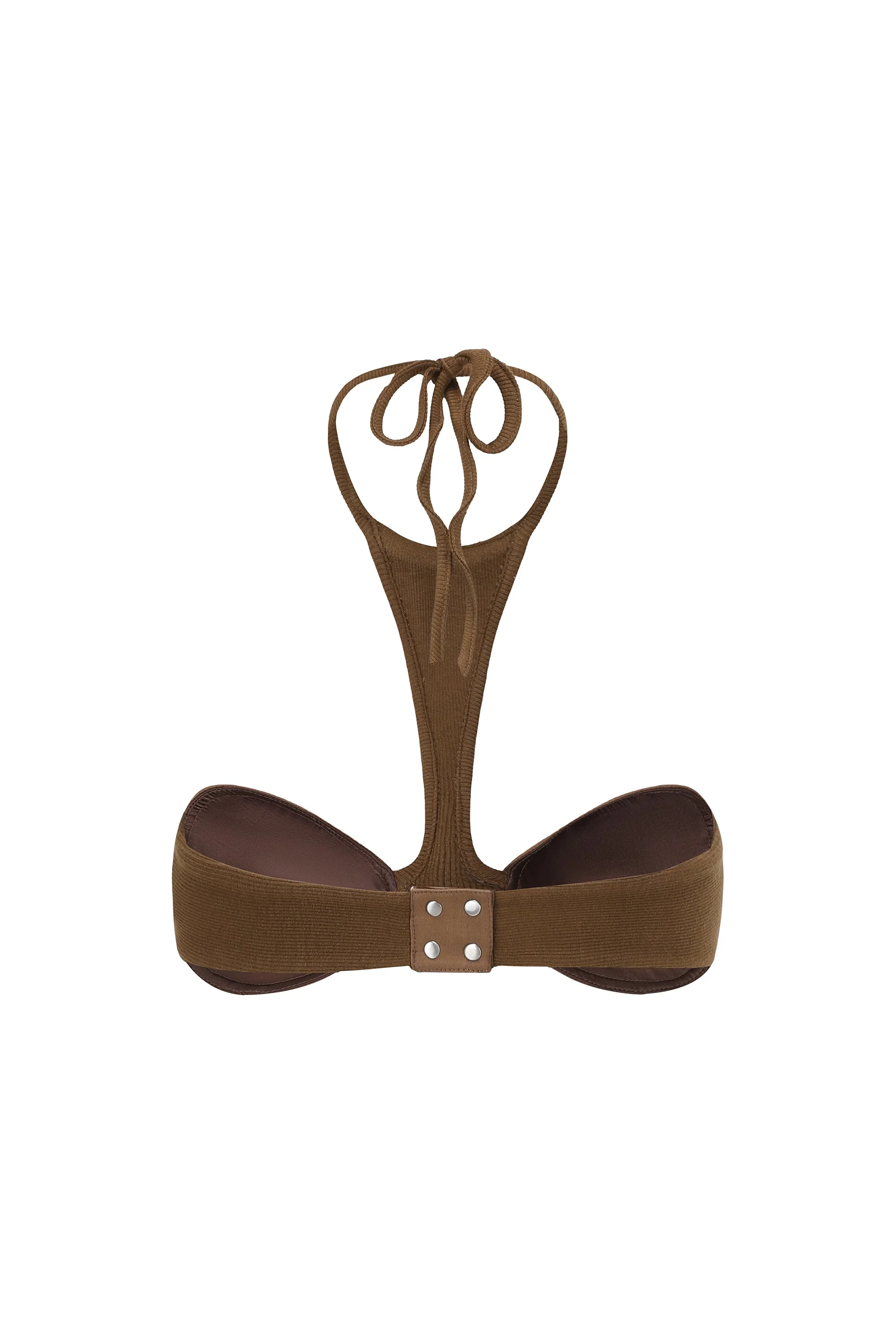 WOOL-SILK SHELL HALTER BRA - Image 3