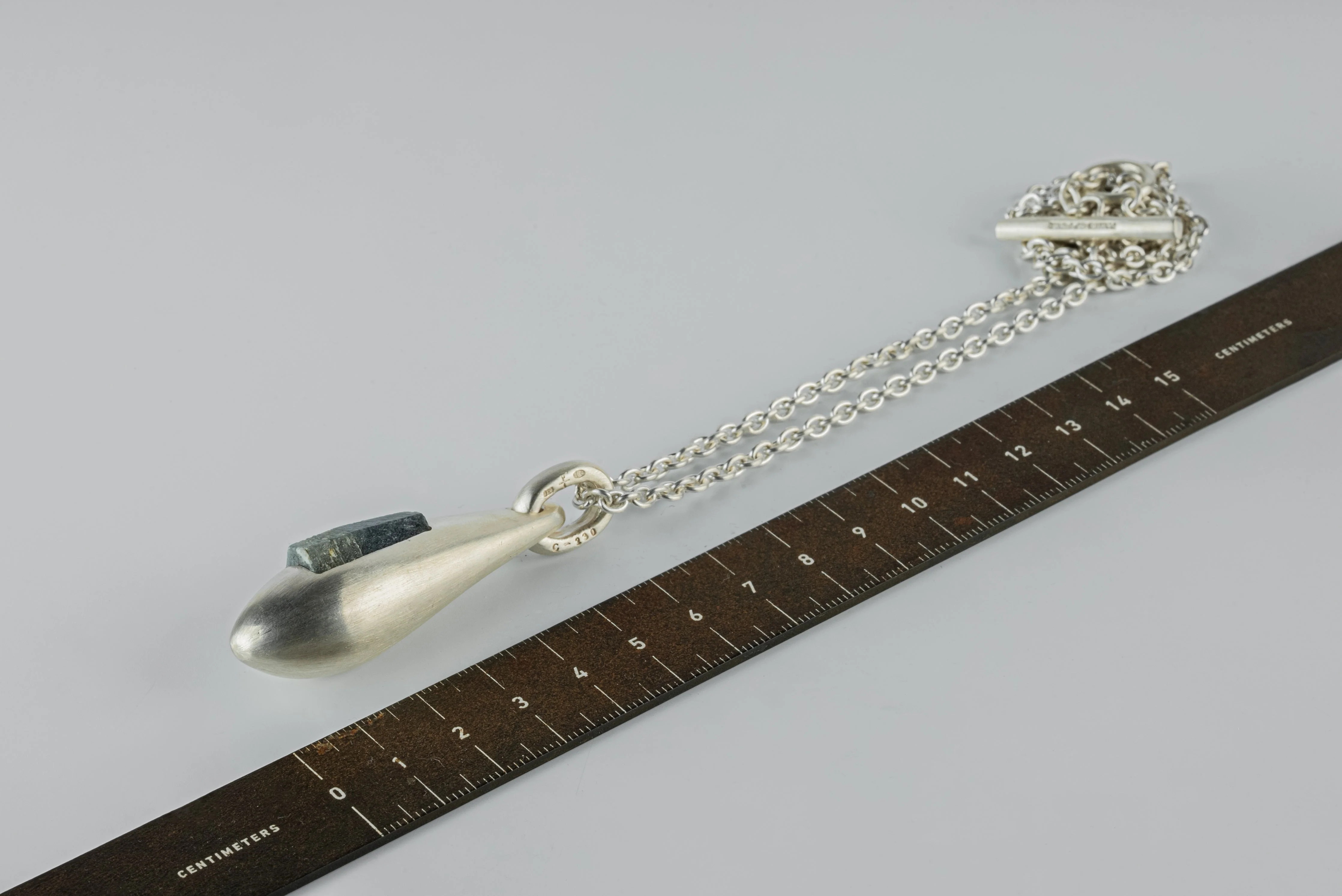 Chrysalis Necklace (Cremaster Emergence, Sapphire, MA+SAP) - Image 4