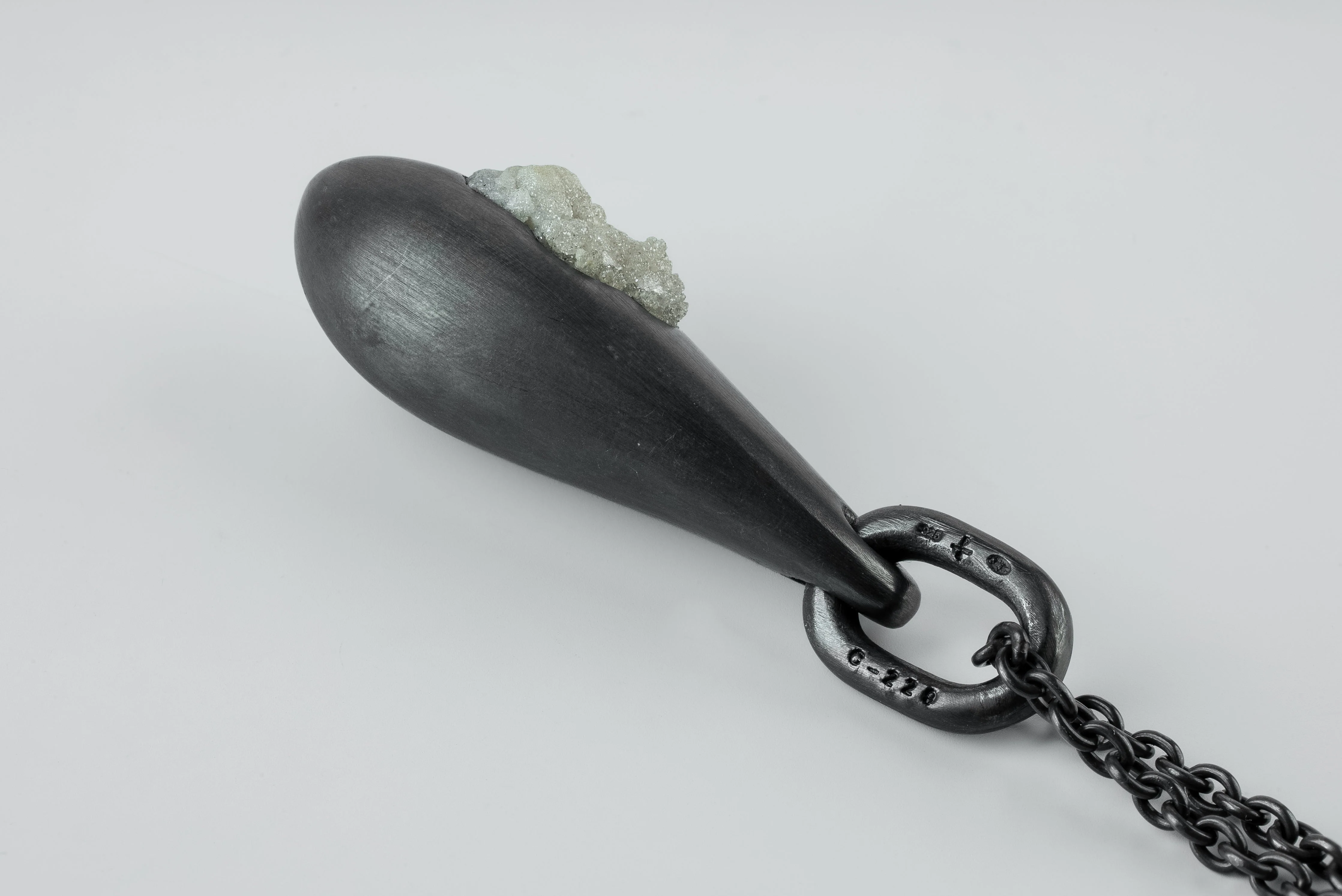 Chrysalis Necklace (Cremaster Emergence, Zincite, KA+ZIN) - Image 3