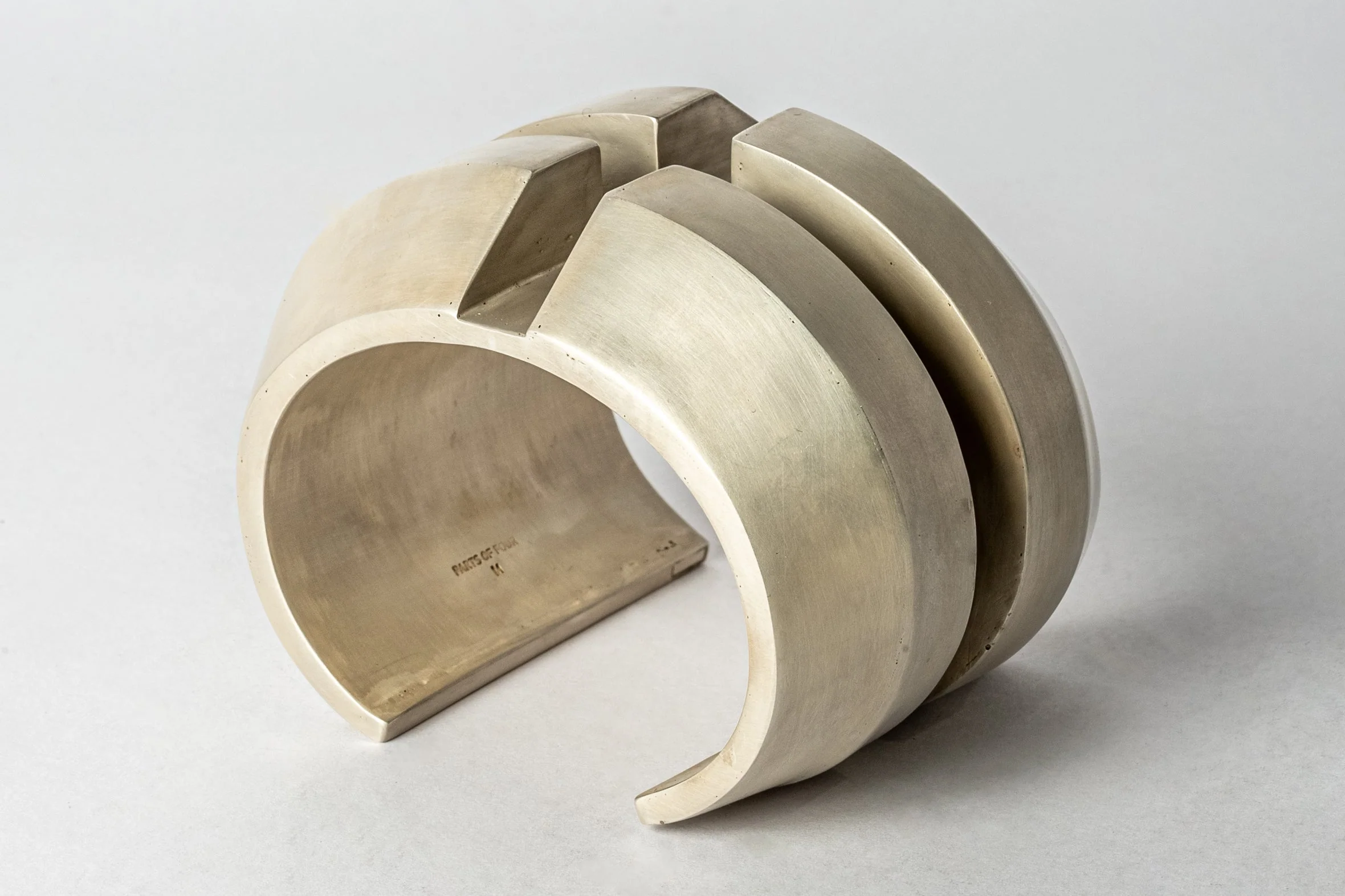 Crescent Channel Bracelet (Wedge Rift Var., 60mm, AS) - Image 2