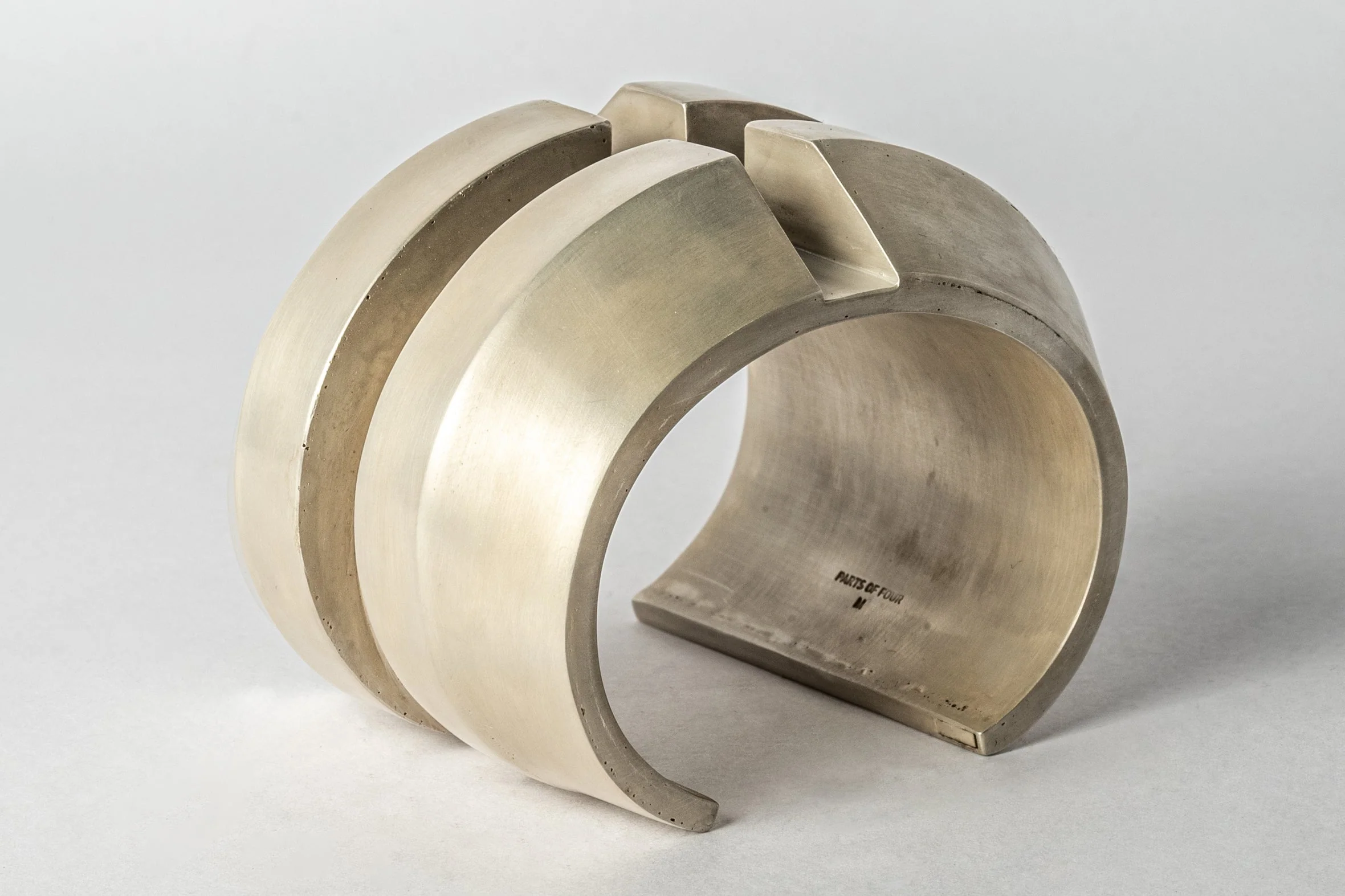 Crescent Channel Bracelet (Wedge Rift Var., 60mm, AS) - Image 3