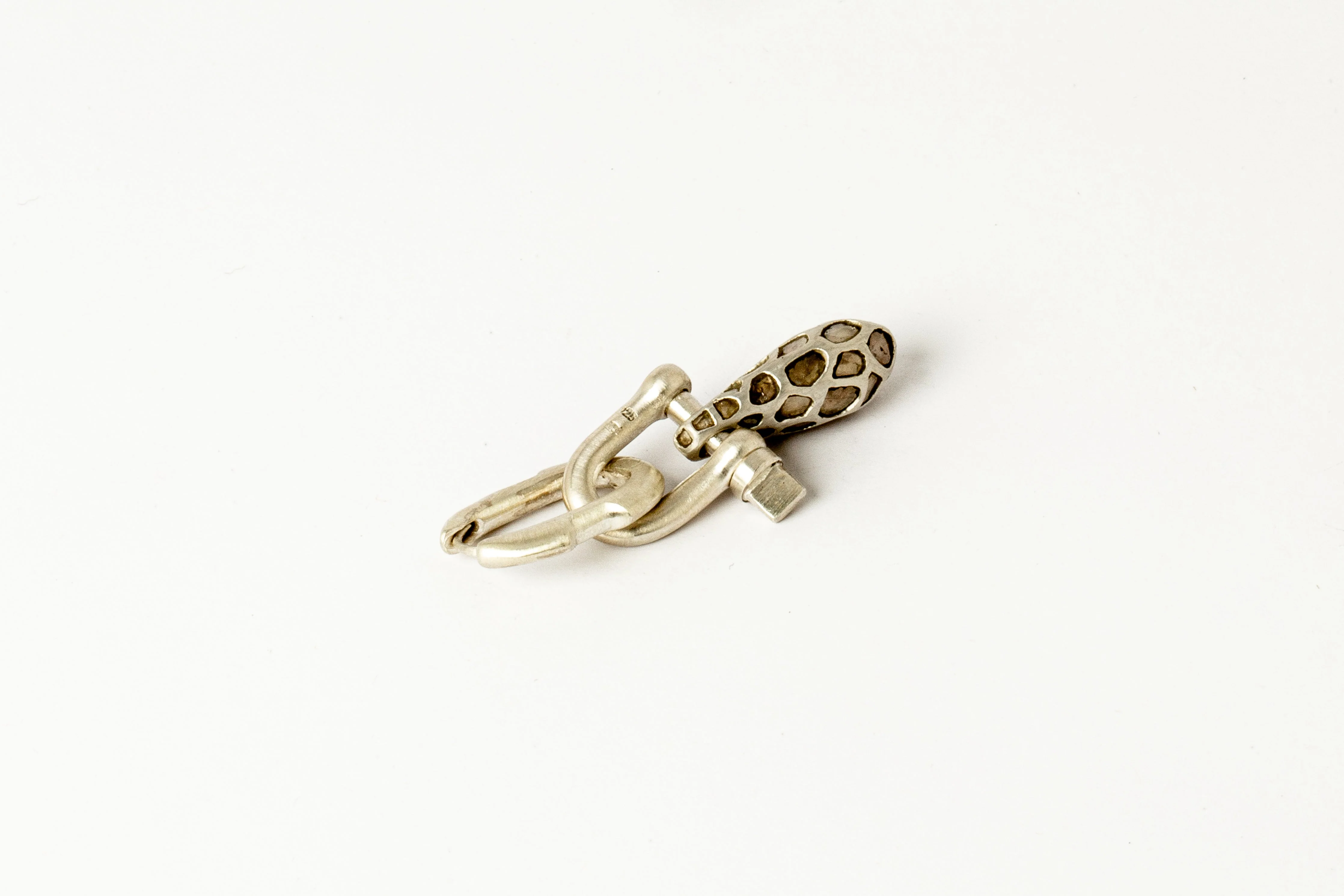Deco Earring (Extra Small Link, Mega Pavé) - Image 3