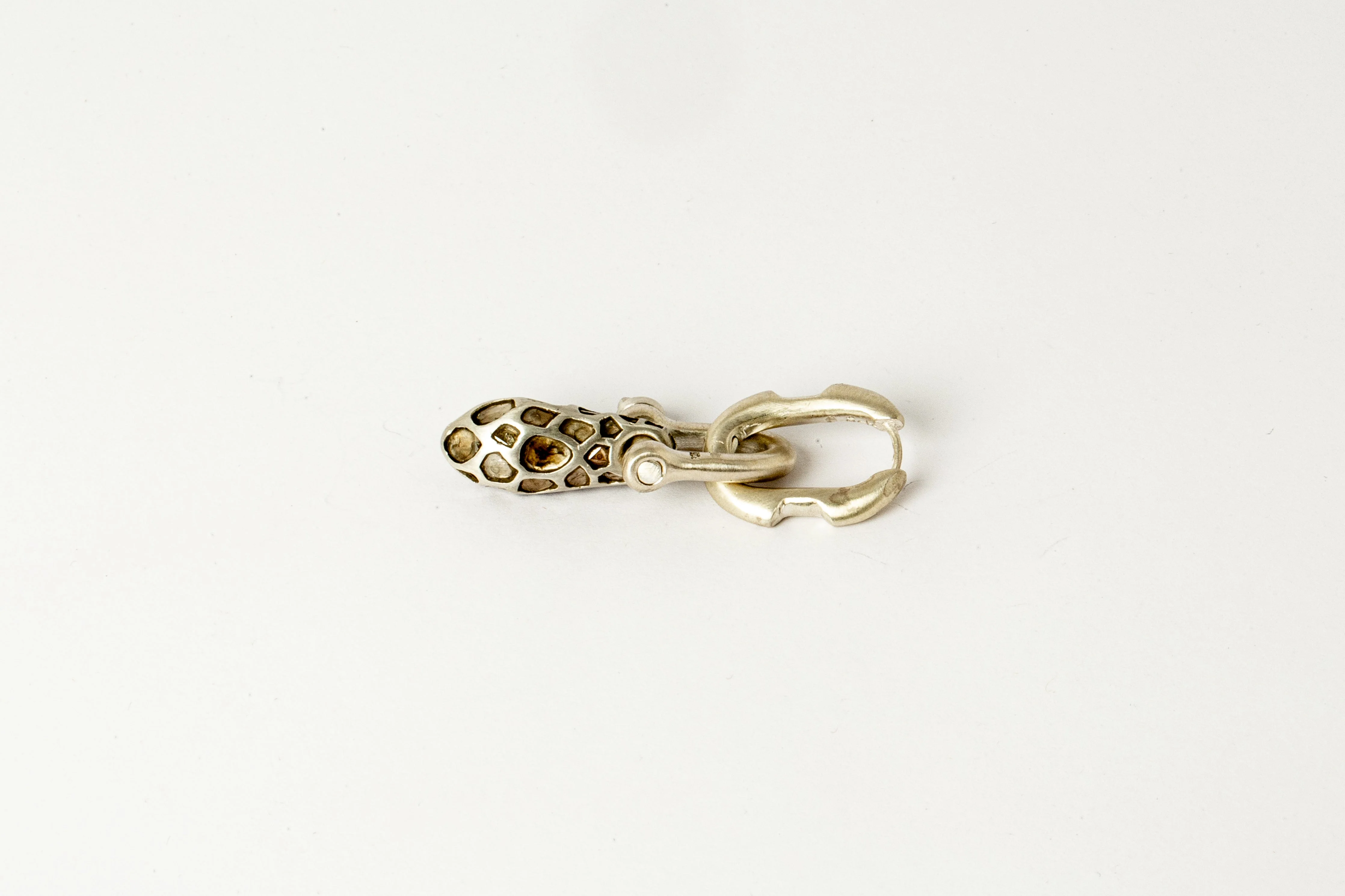 Deco Earring (Extra Small Link, Mega Pavé) - Image 5