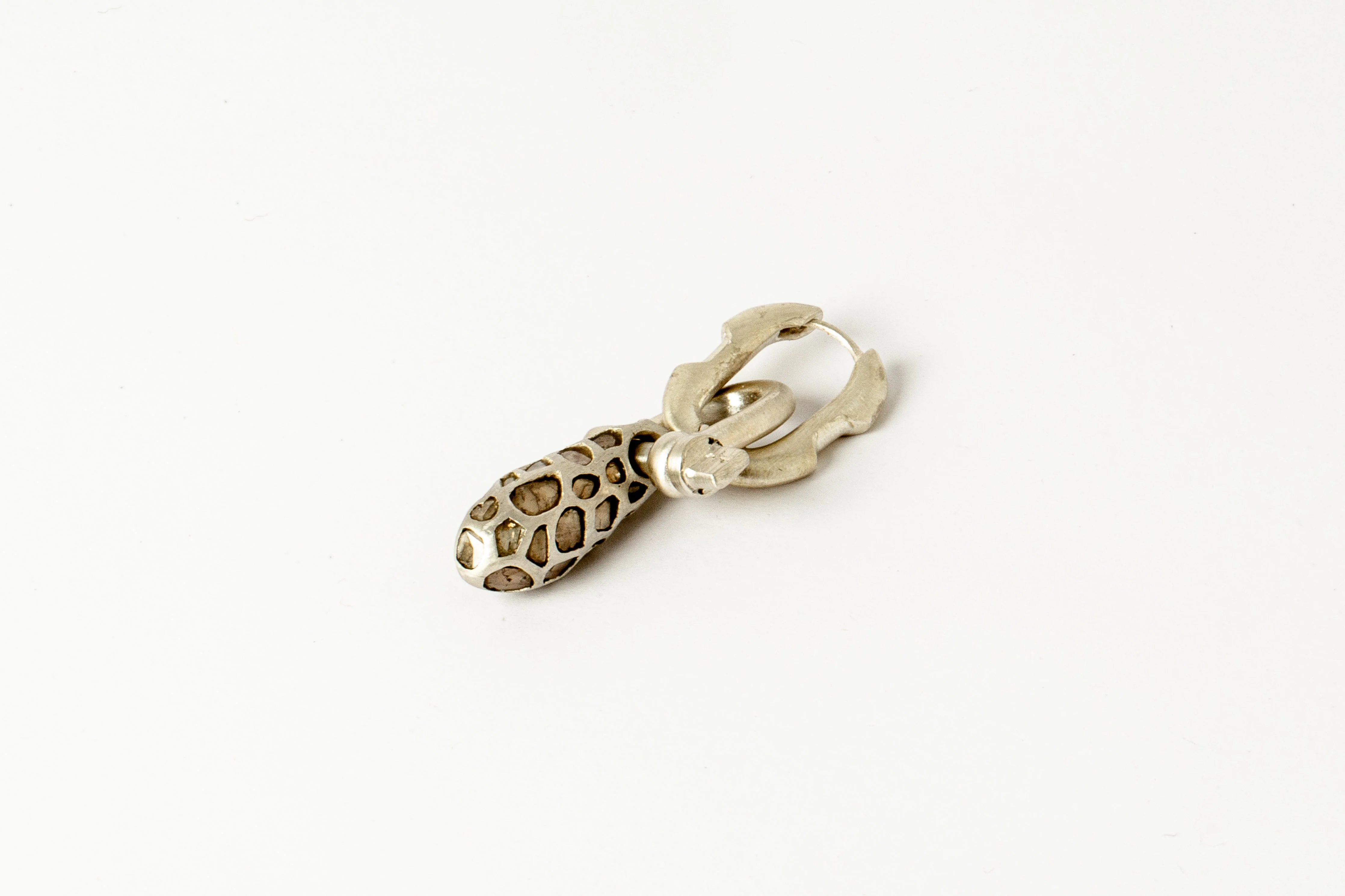 Deco Earring (Extra Small Link, Mega Pavé) - Image 6