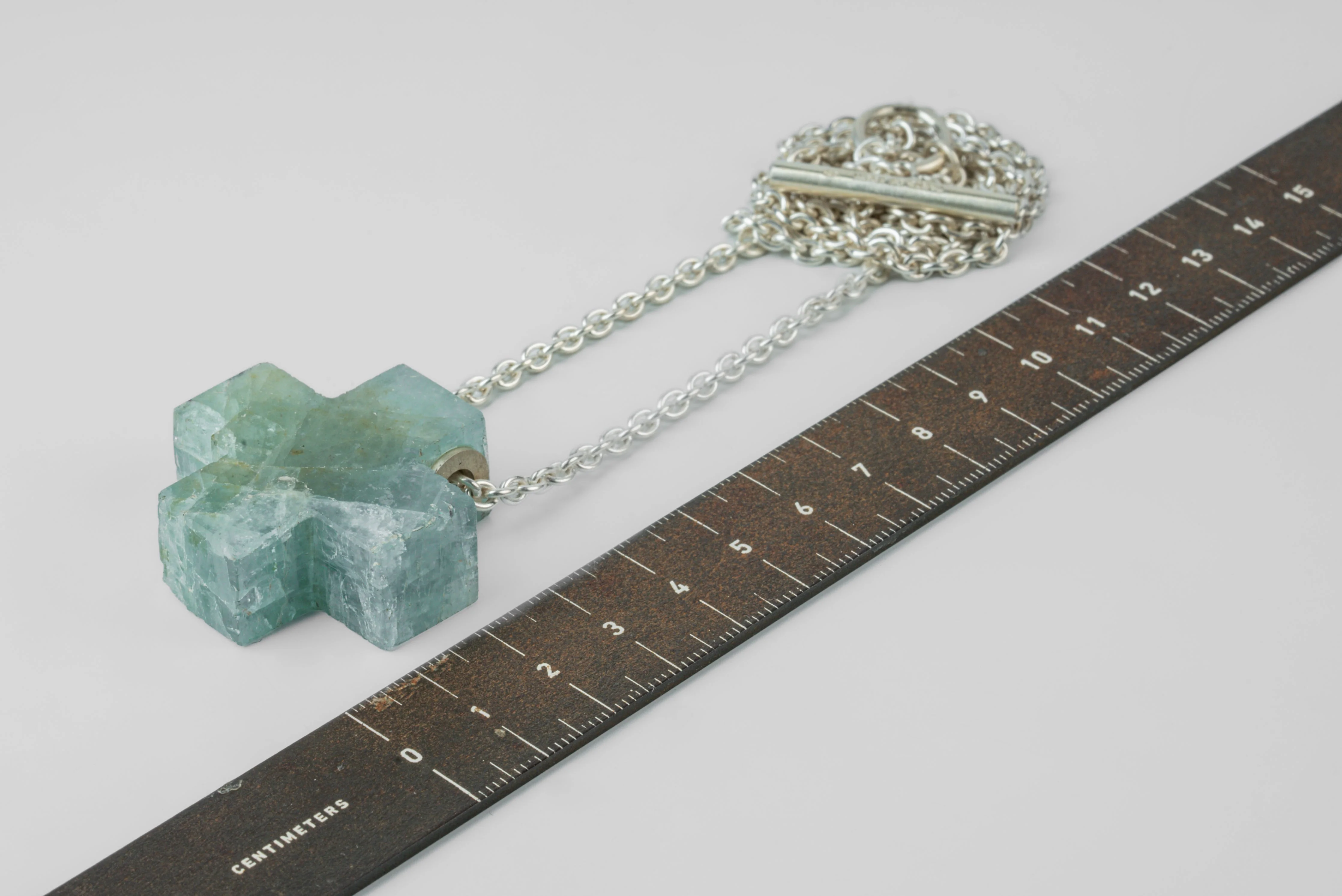 Mini Plus Necklace (Aquamarine, MA+AQU) - Image 4