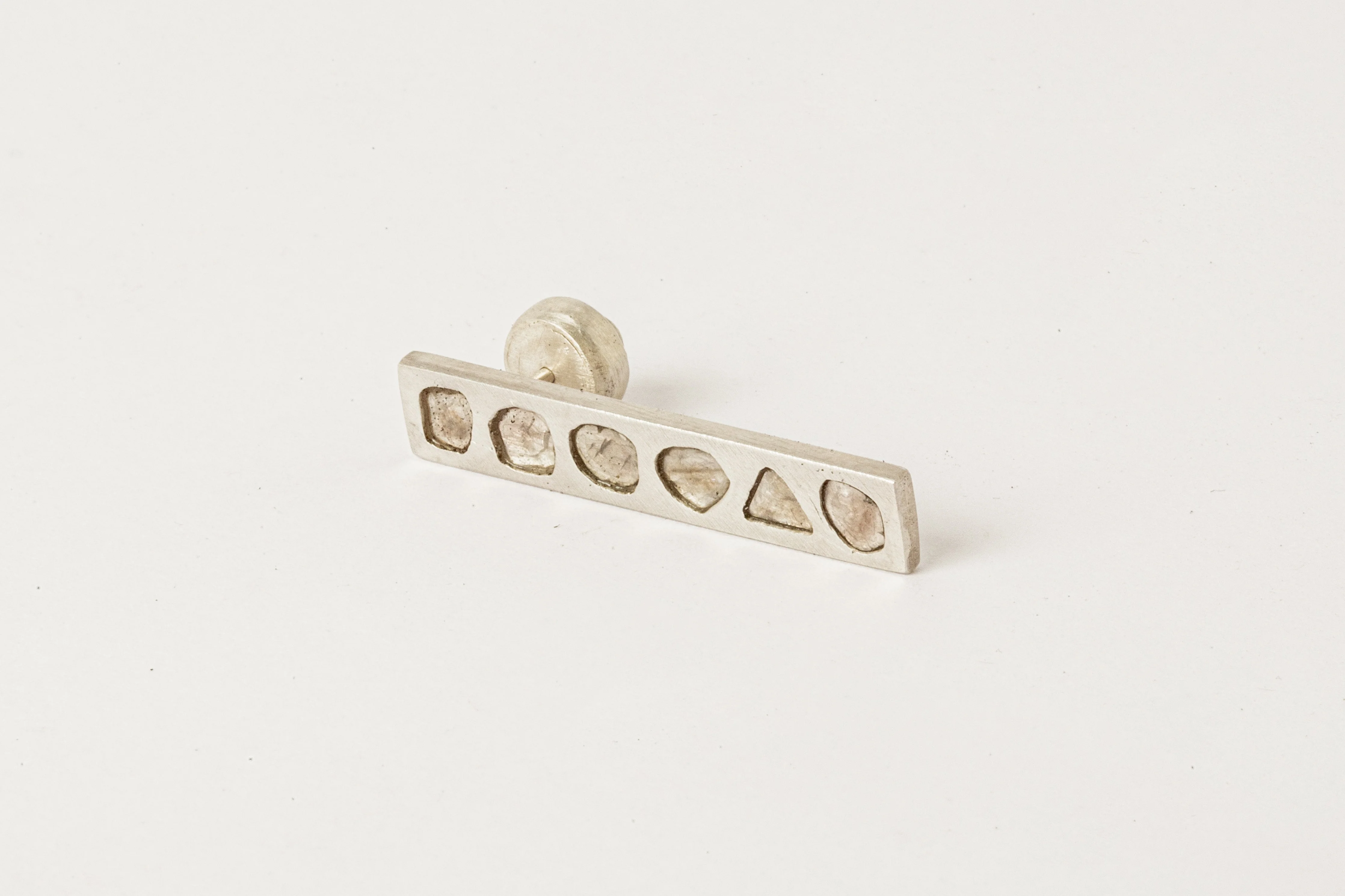 Plate Earring (0.6 CT, 6 Diamond Slabs) - Image 4