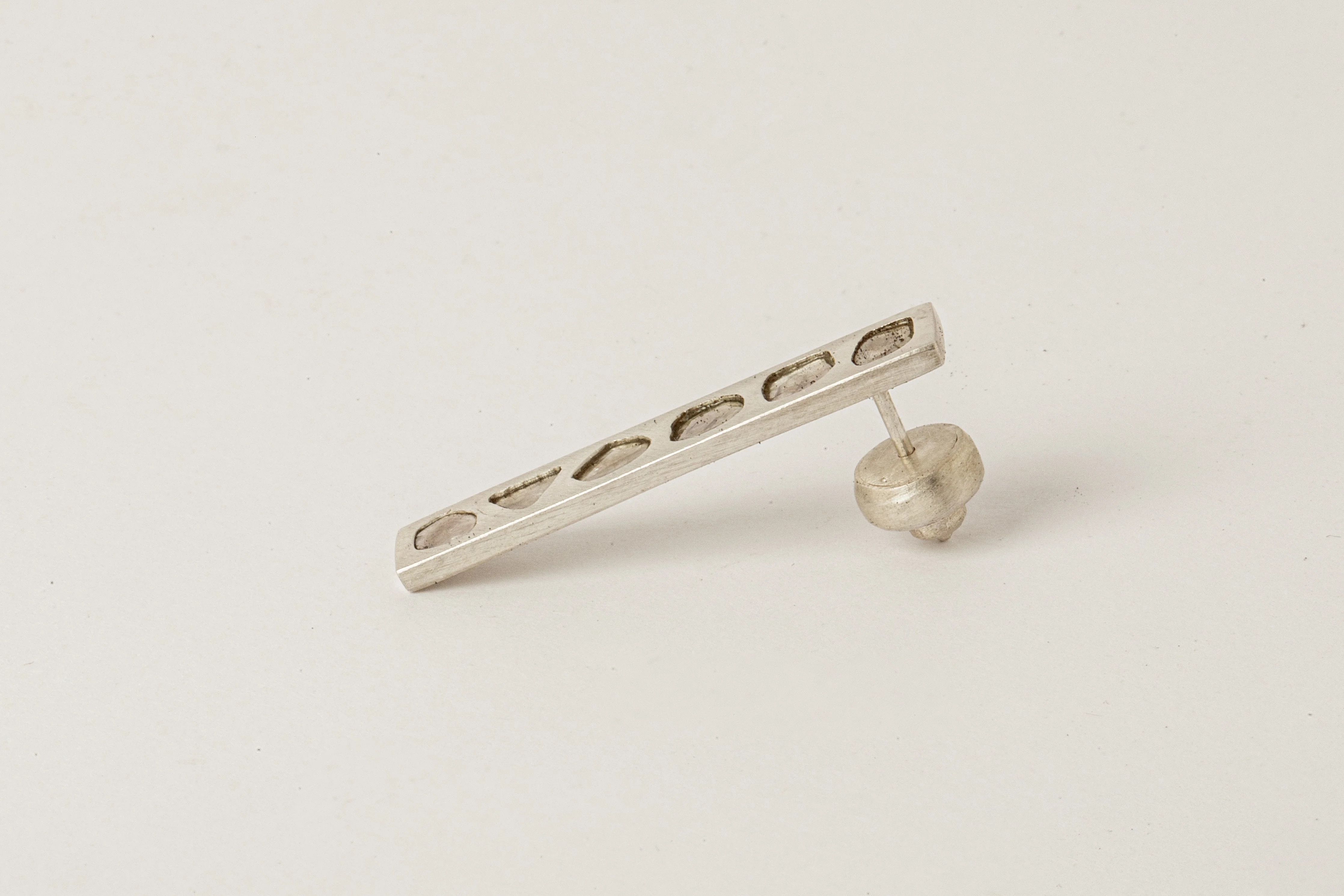 Plate Earring (0.6 CT, 6 Diamond Slabs) - Image 5