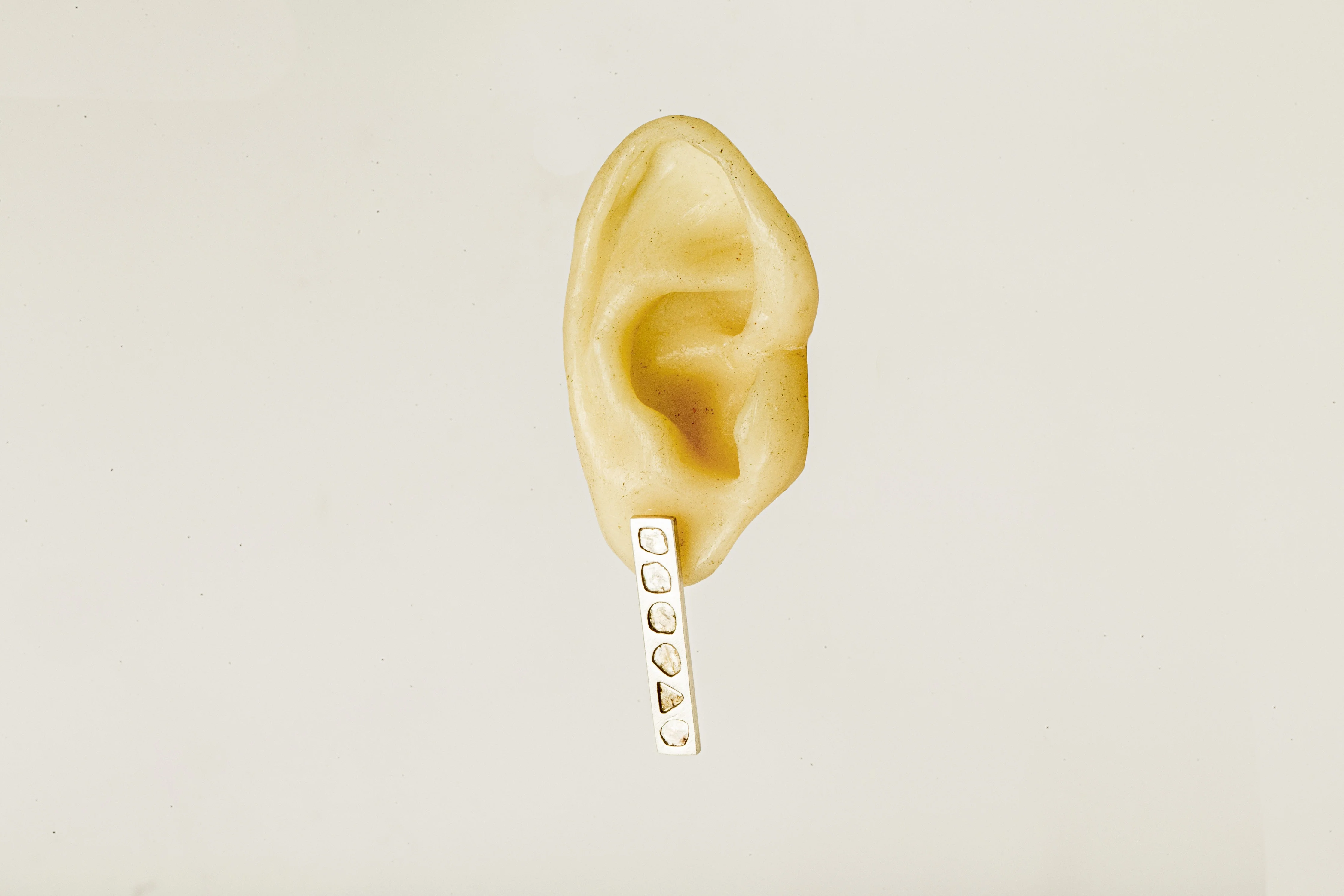 Plate Earring (0.6 CT, 6 Diamond Slabs) - Image 8
