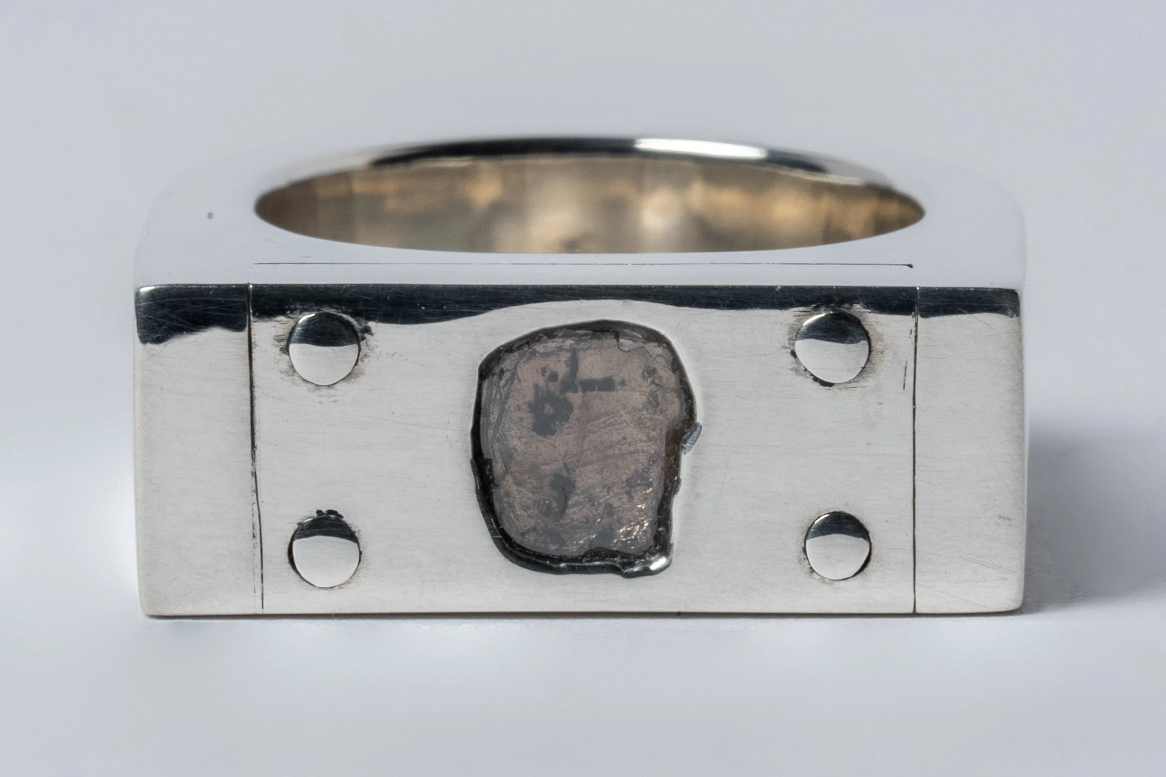 Plate Ring Single (0.2 CT, Diamond Slab, 9mm, PA+DIA) - Image 3