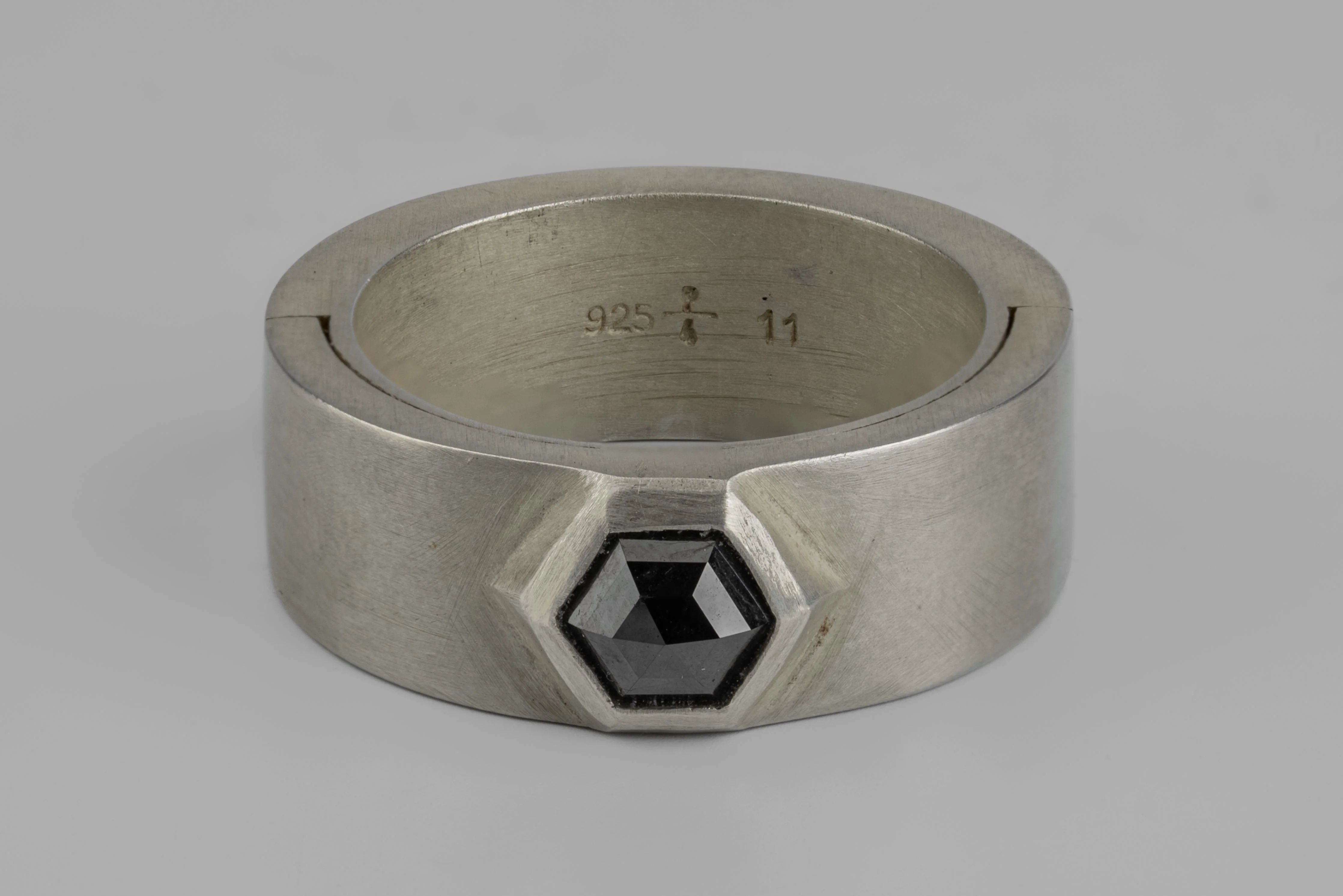Sistema Ring (Black Hex Diamond, 1.05 CT, 9mm, DA+BLKDIA) - Image 3