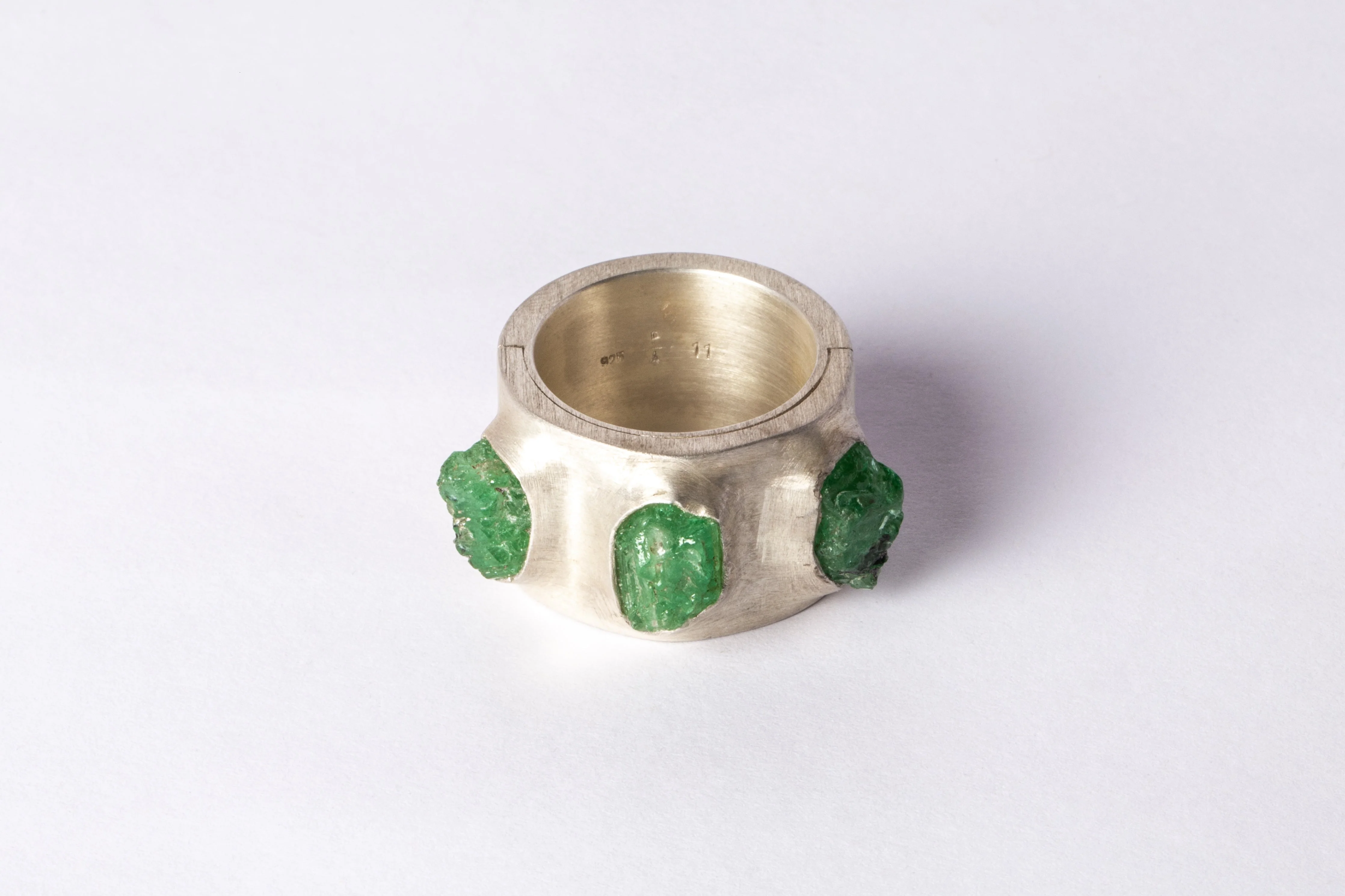 Sistema Ring (Terrestrial Surfaced, 3 Green Garnets) - Image 5