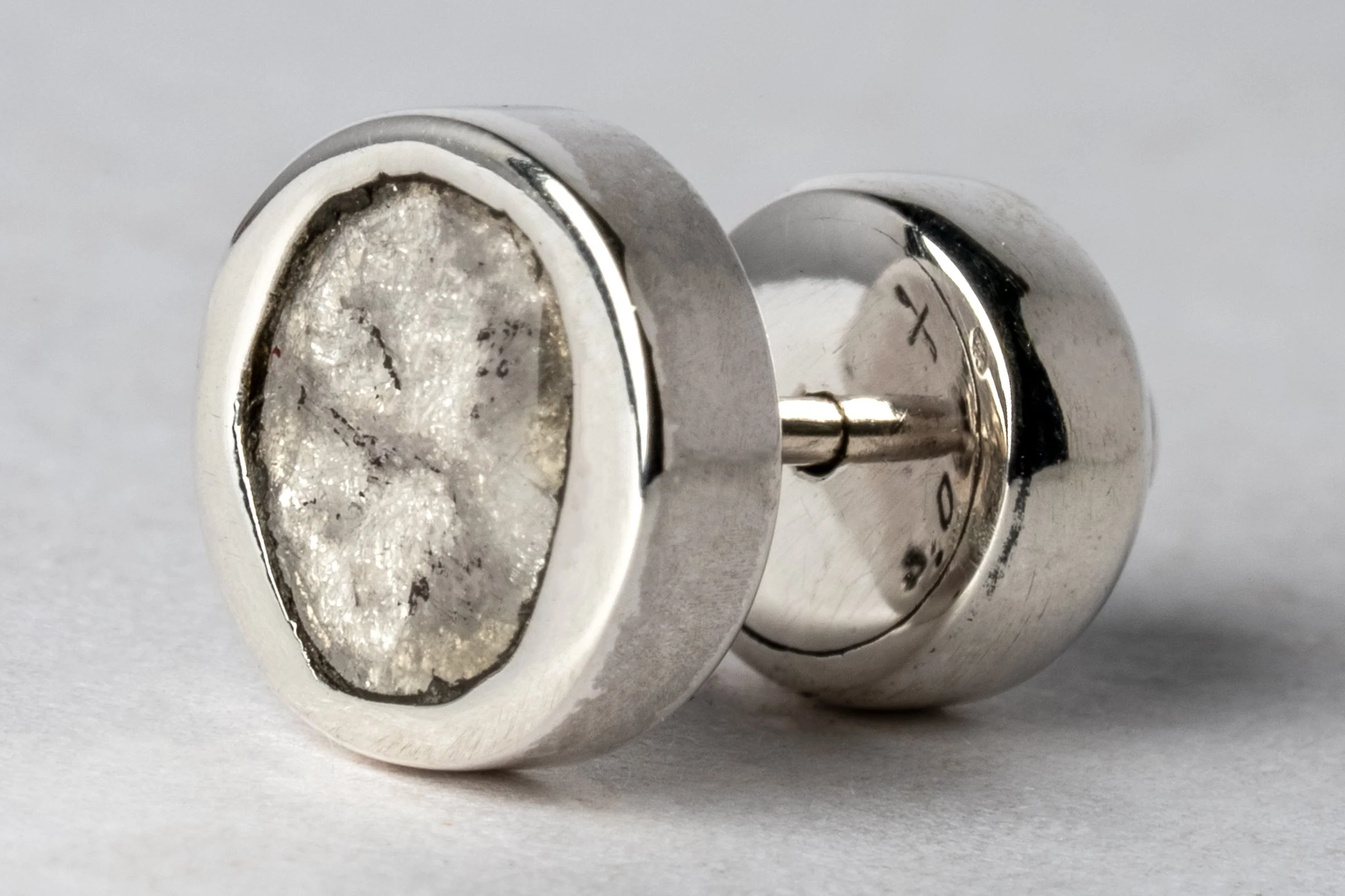 Stud Earring (0.4 CT, Diamond Slab, PA+DIA) - Image 3