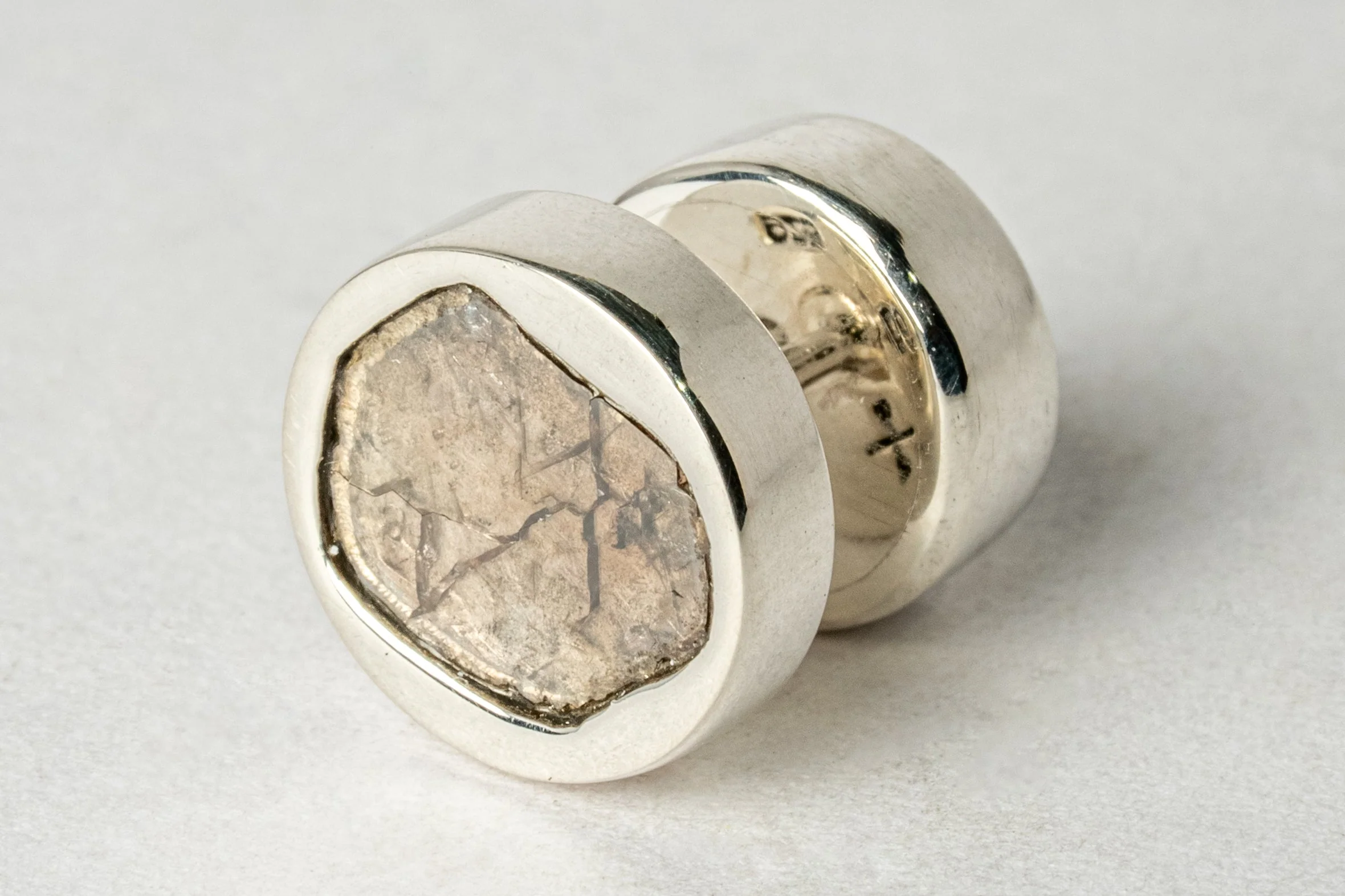 Stud Earring (0.6 CT, Diamond Slab, PA+DIA) - Image 3