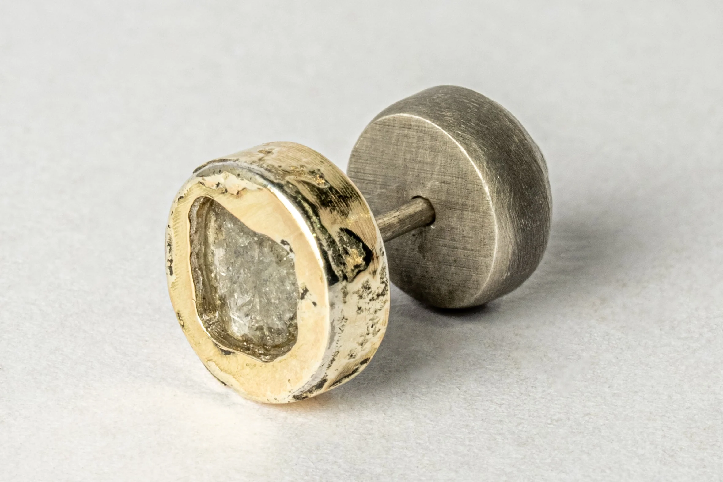 Stud Earring (Fuse, 0.2 CT, Diamond Slab, DA18K+DIA) - Image 3