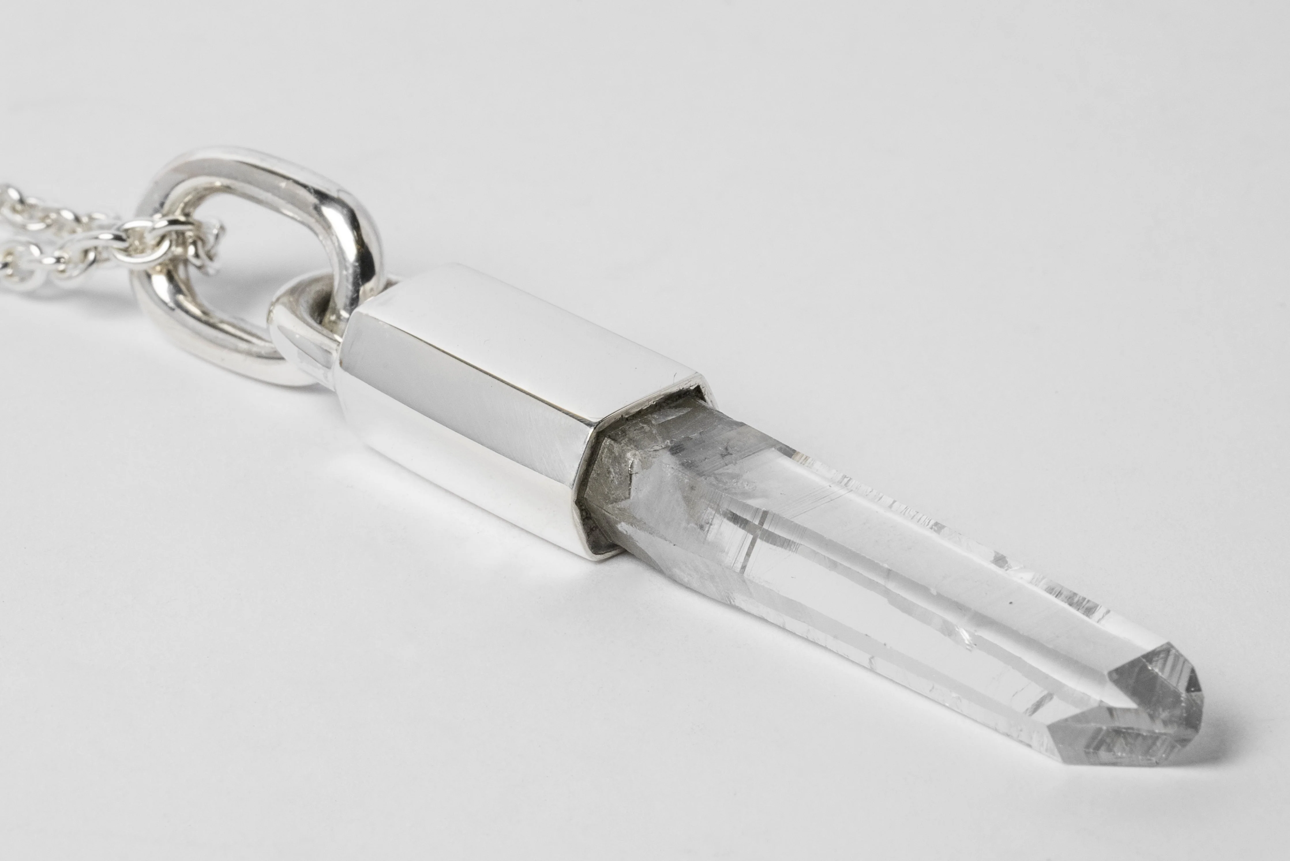 Talisman Necklace (Linked, Lemurian Quartz, Z-795-PA+LEM) - Image 2