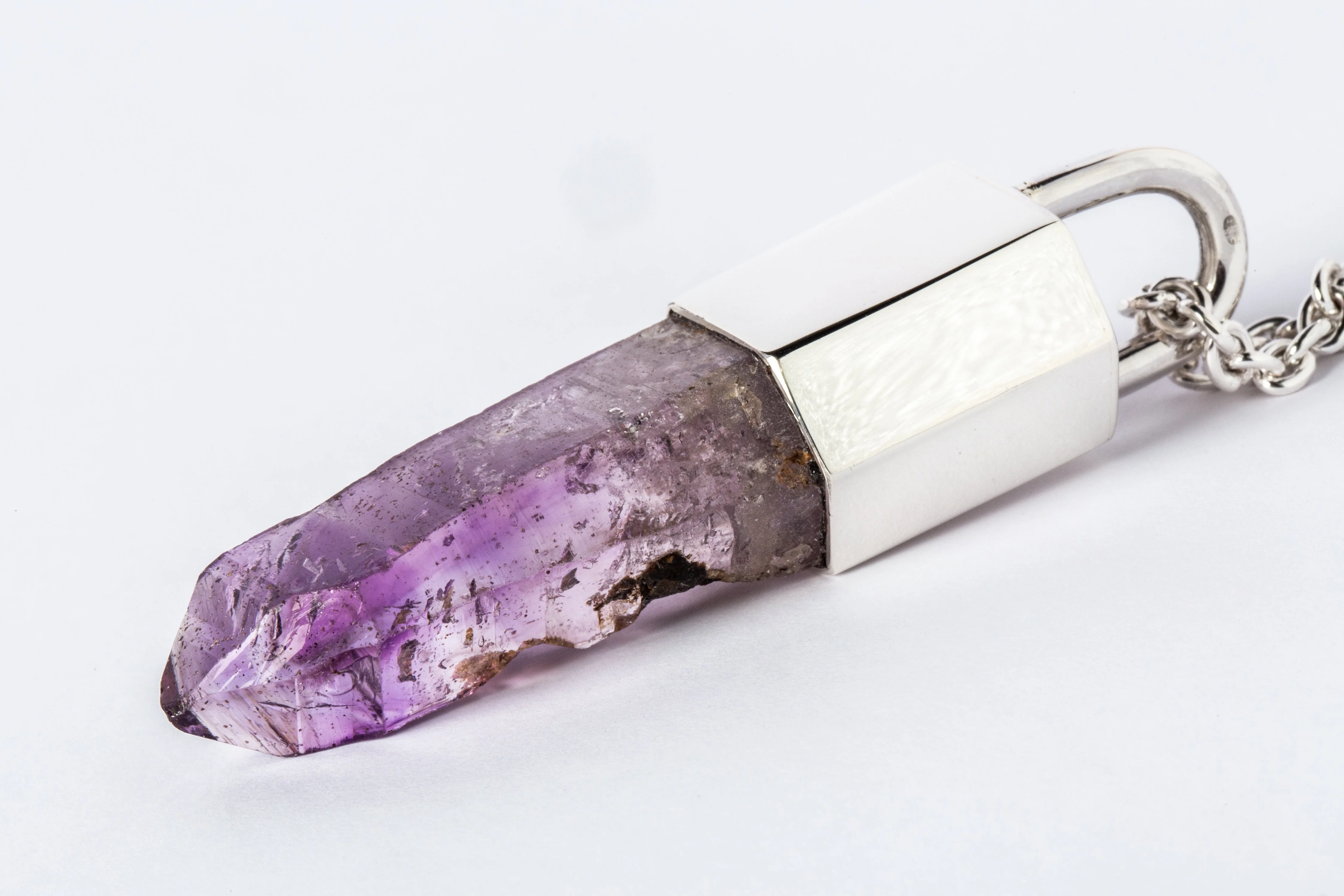 Talisman Necklace SPECIMEN (Brandberg Amethyst Quartz, PA+BAQ) - Image 3