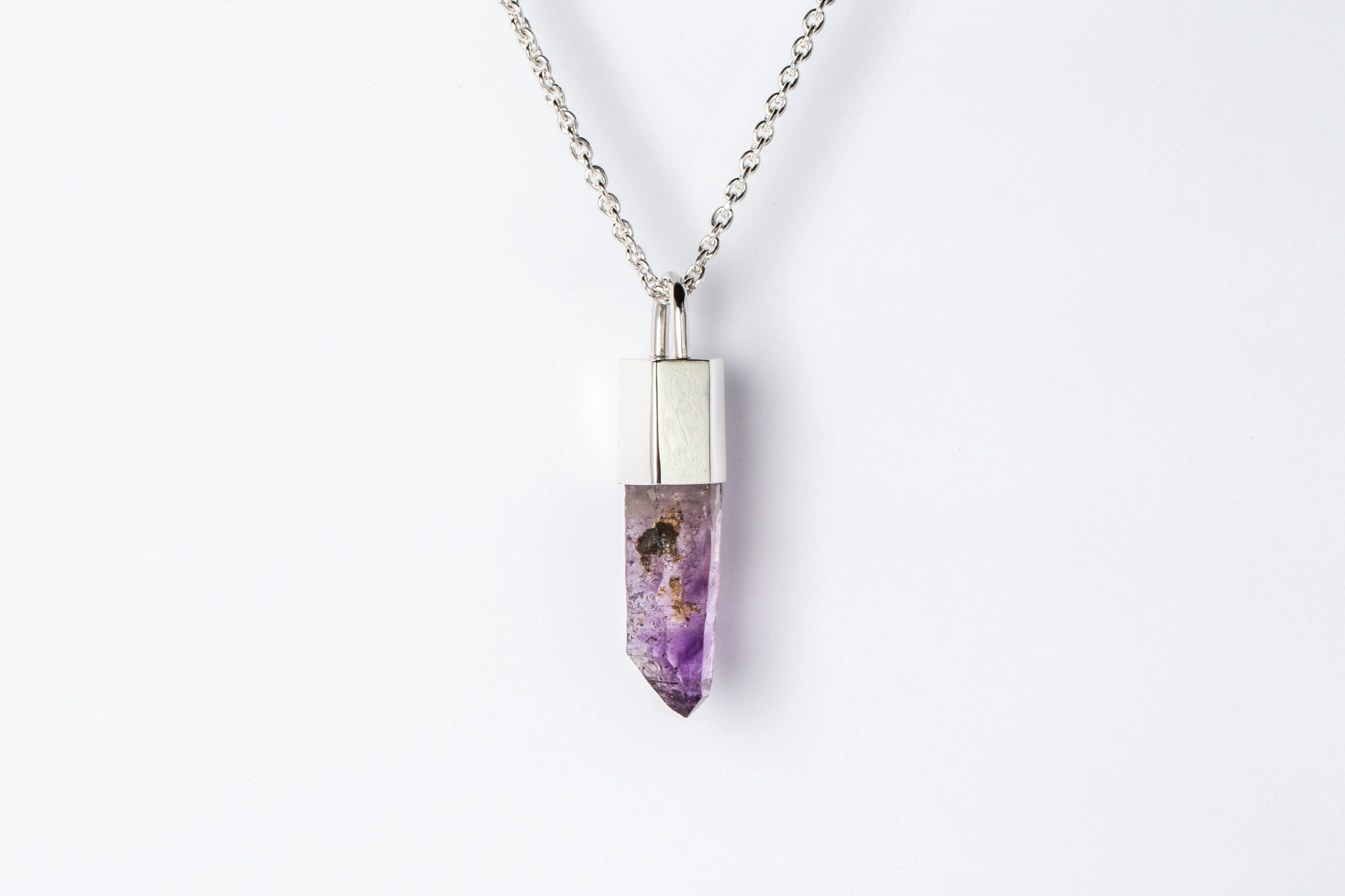 Talisman Necklace SPECIMEN (Brandberg Amethyst Quartz, PA+BAQ) - Image 4