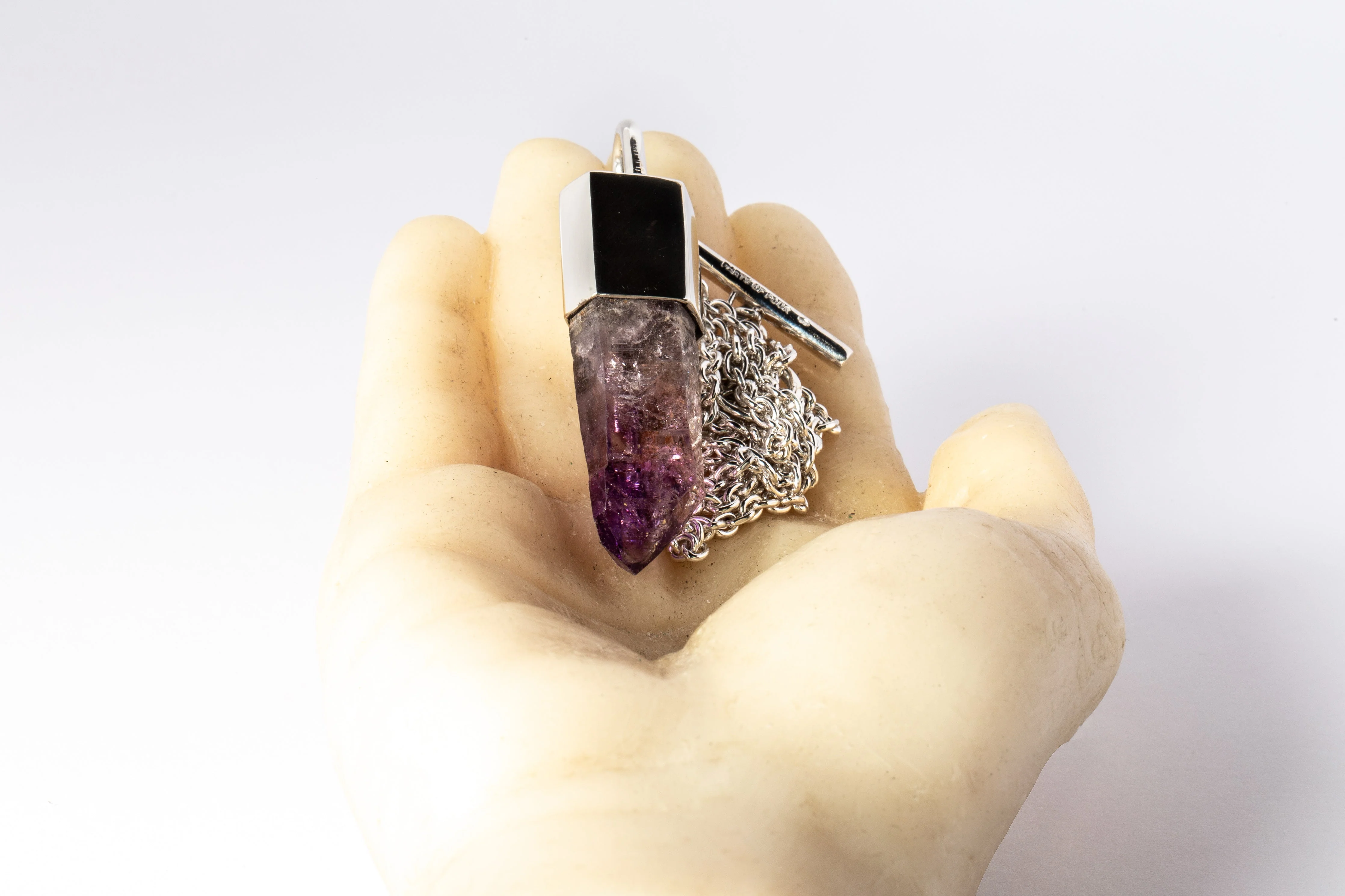Talisman Necklace SPECIMEN (Brandberg Amethyst Quartz, PA+BAQ) - Image 9