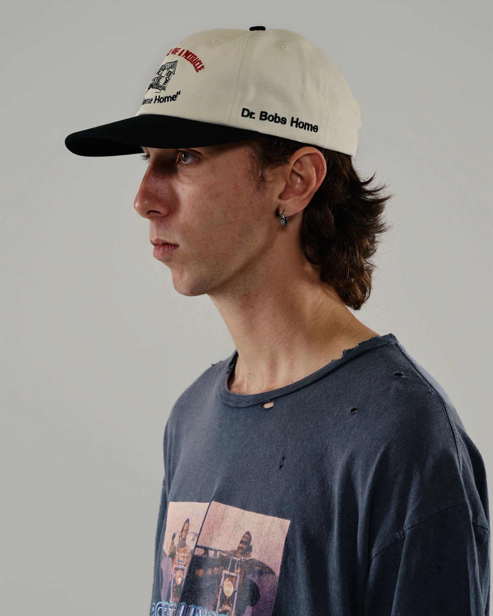 WELCOME HOME LOW PROFILE HAT WHITE - Image 4