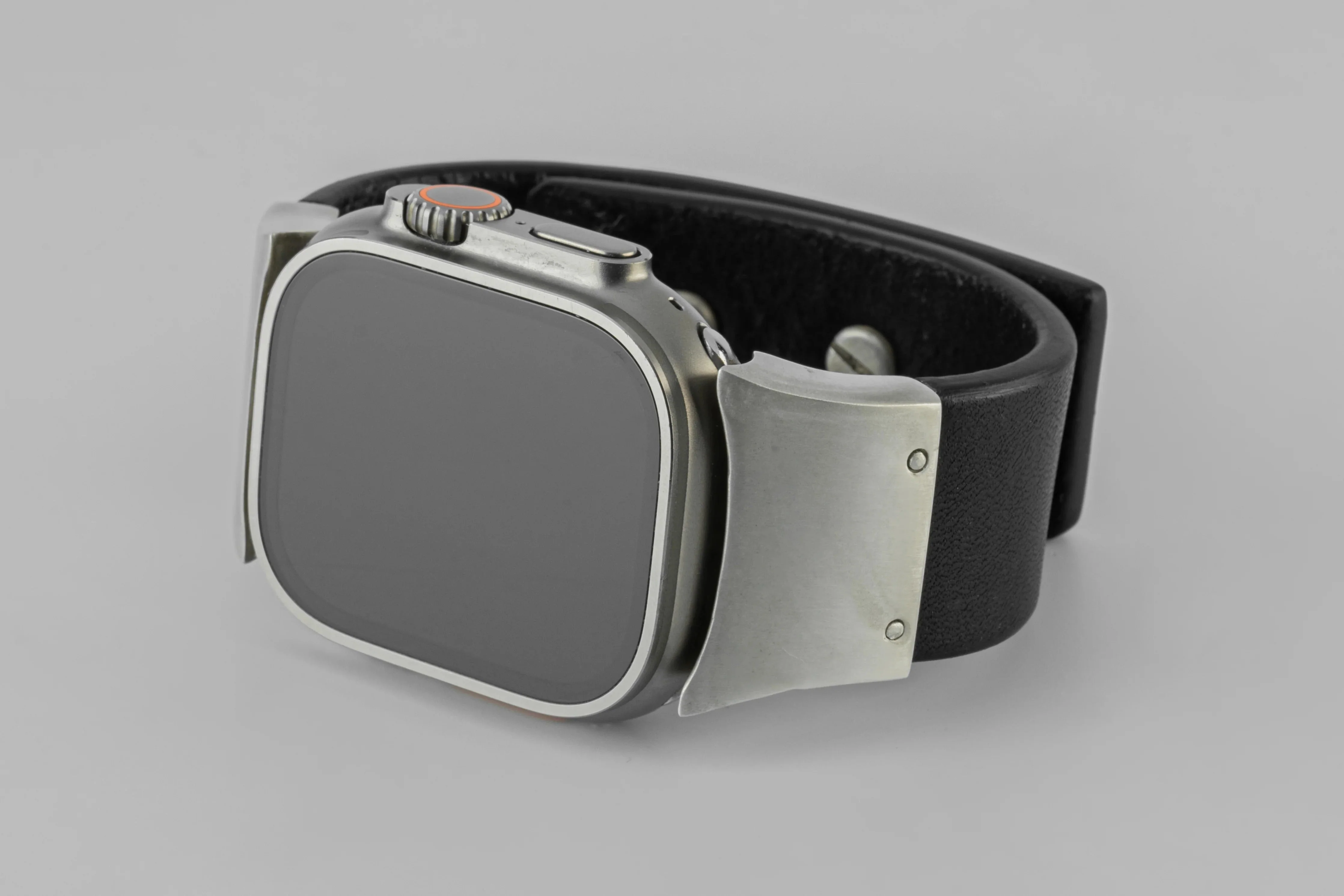 Apple Watch Bracelet (Model 1, 42-49mm, Wedge Strap, Studs, BLK+DA) - Image 3