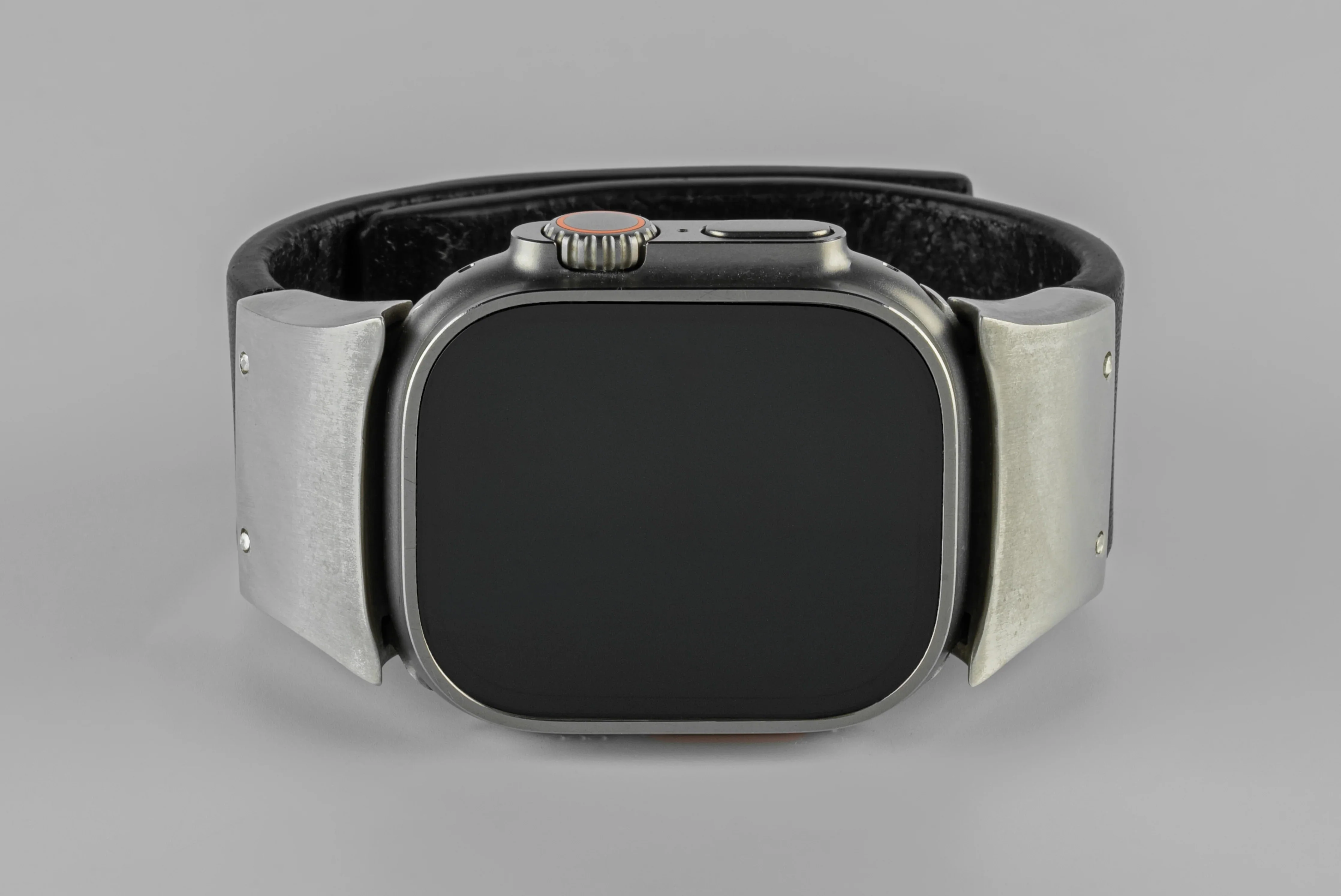 Apple Watch Bracelet (Model 1, 42-49mm, Wedge Strap, Studs, BLK+DA) - Image 4