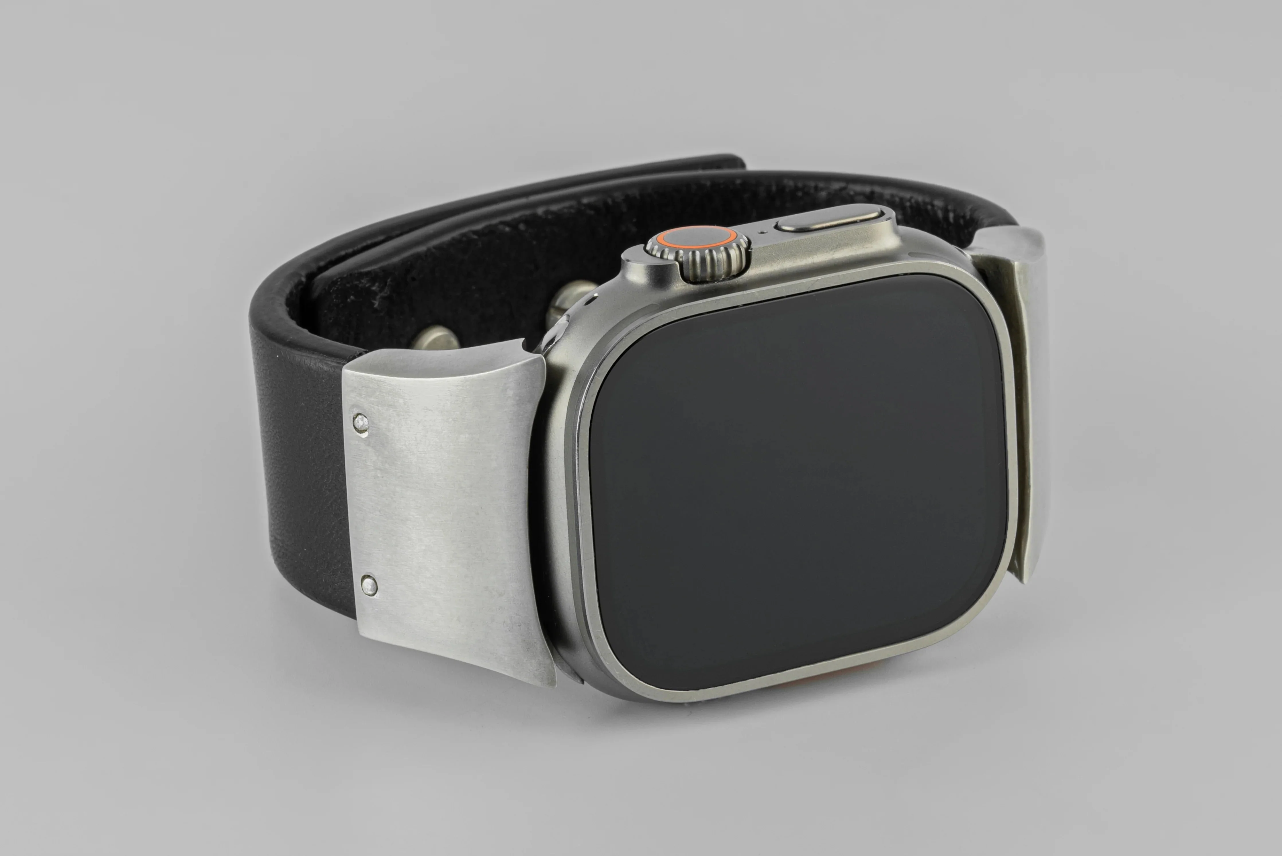 Apple Watch Bracelet (Model 1, 42-49mm, Wedge Strap, Studs, BLK+DA) - Image 5