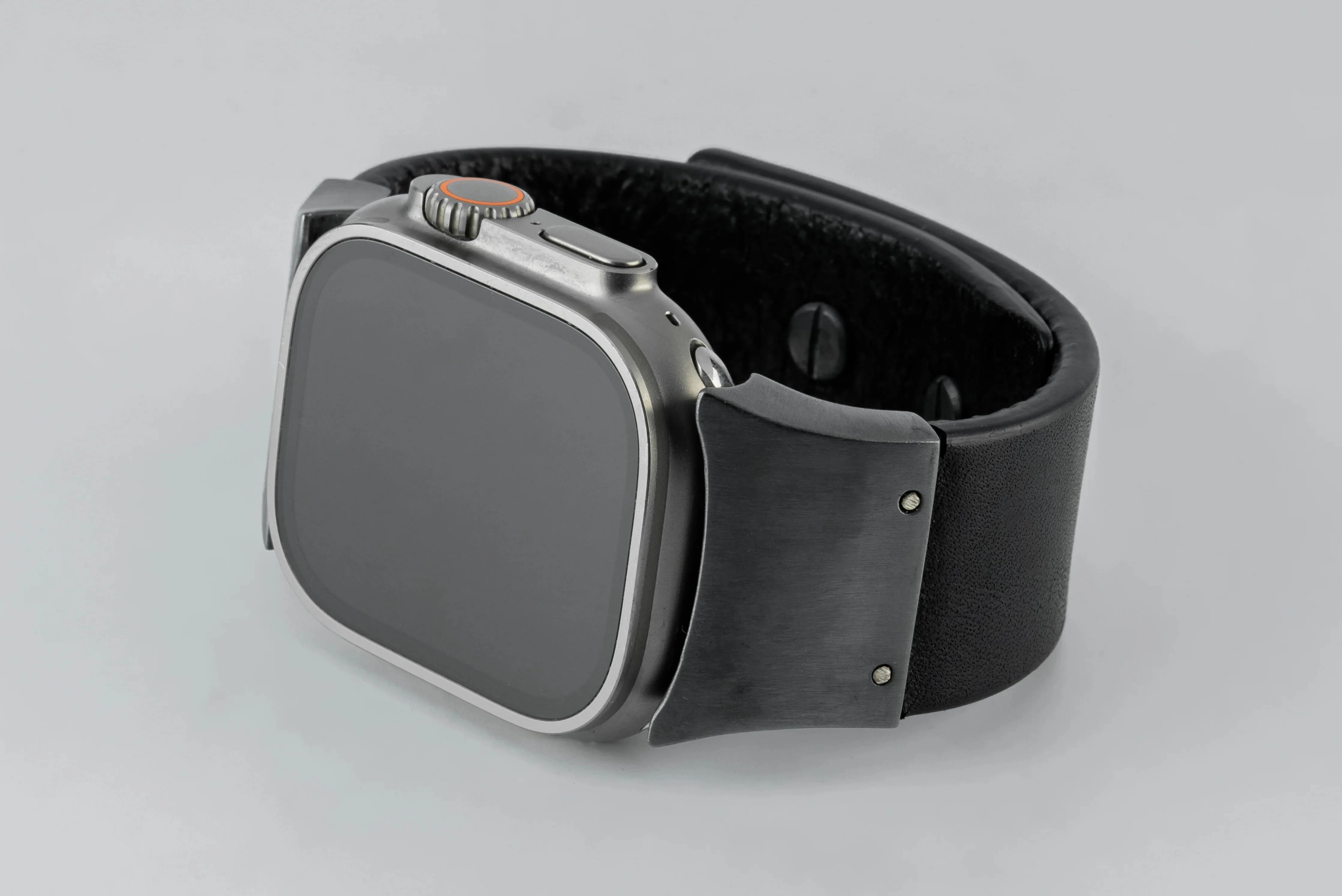 Apple Watch Bracelet (Model 1, 42-49mm, Wedge Strap, Studs, BLK+KA) - Image 3