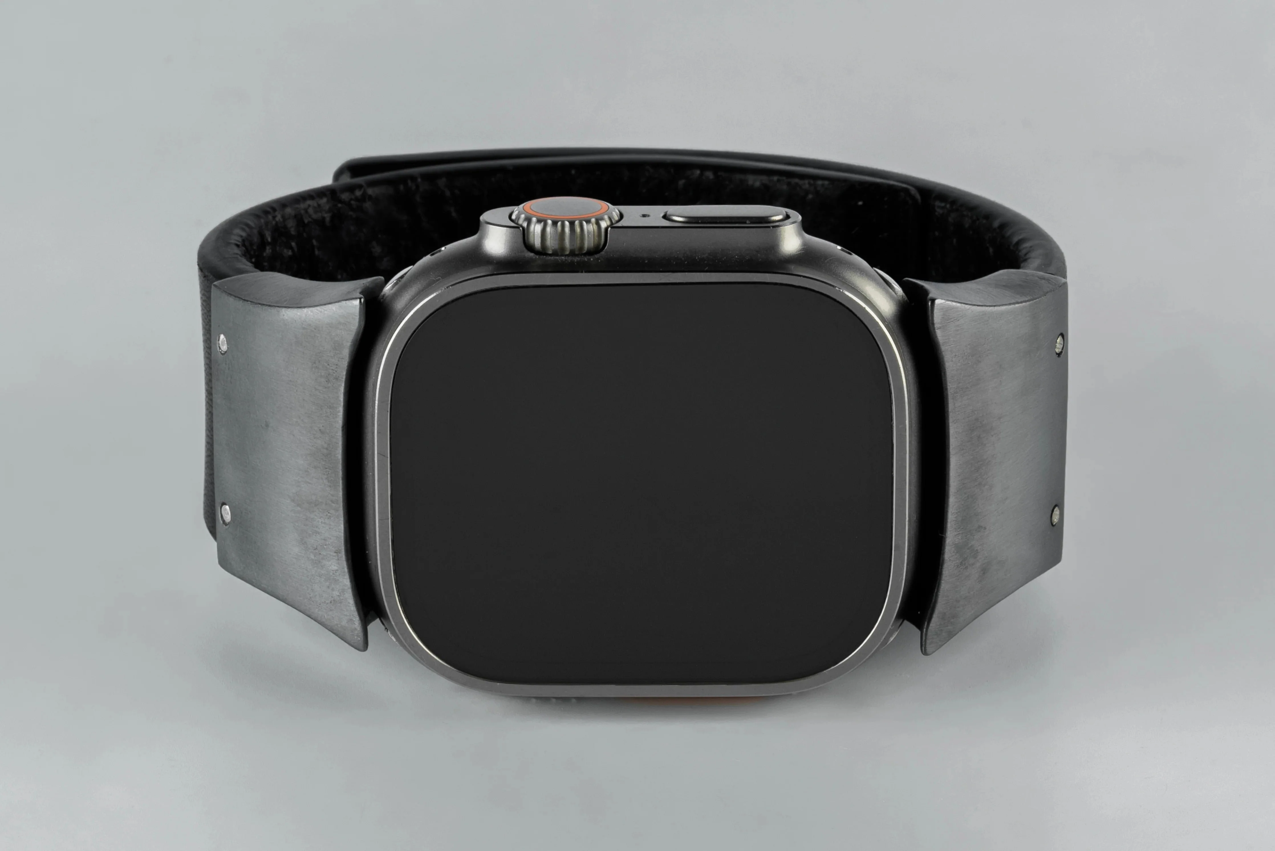 Apple Watch Bracelet (Model 1, 42-49mm, Wedge Strap, Studs, BLK+KA) - Image 4