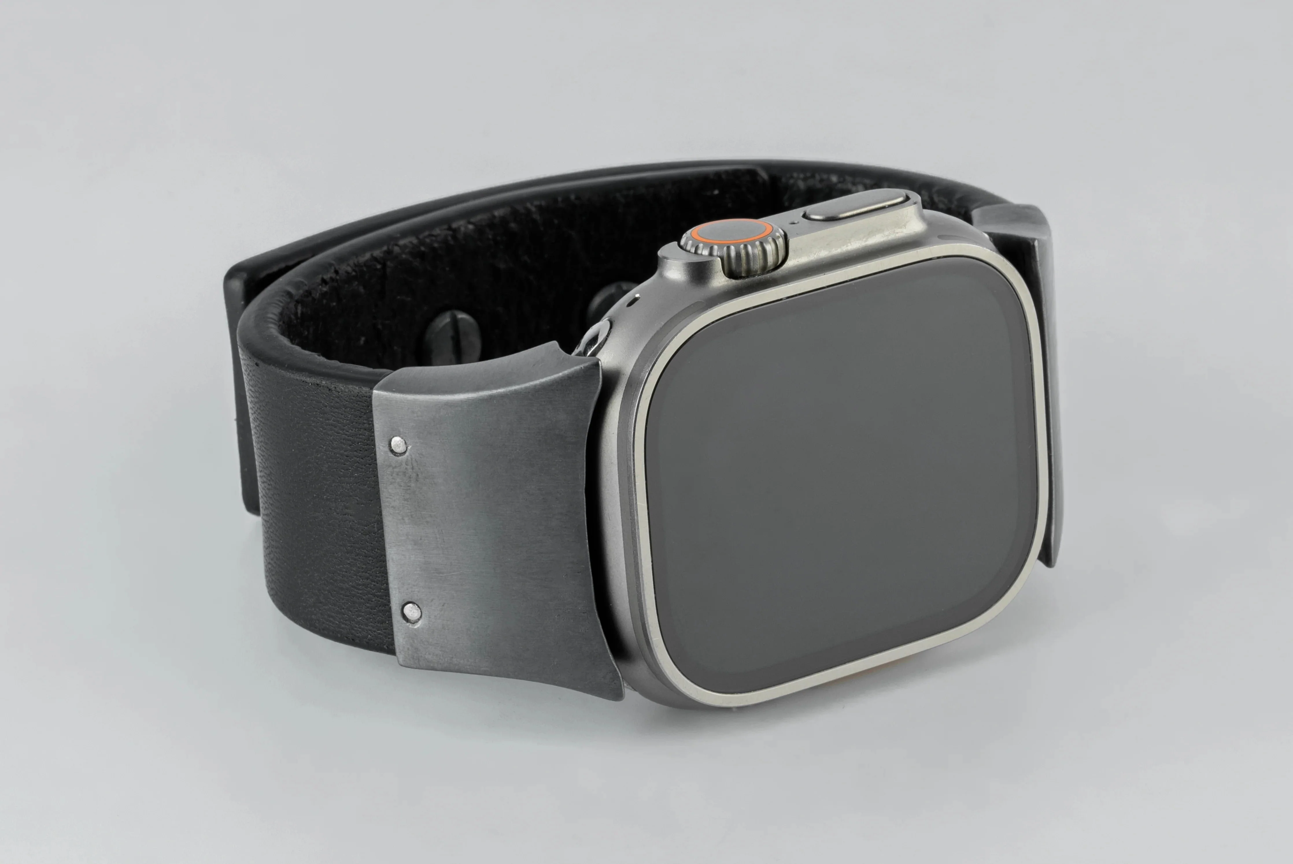 Apple Watch Bracelet (Model 1, 42-49mm, Wedge Strap, Studs, BLK+KA) - Image 5
